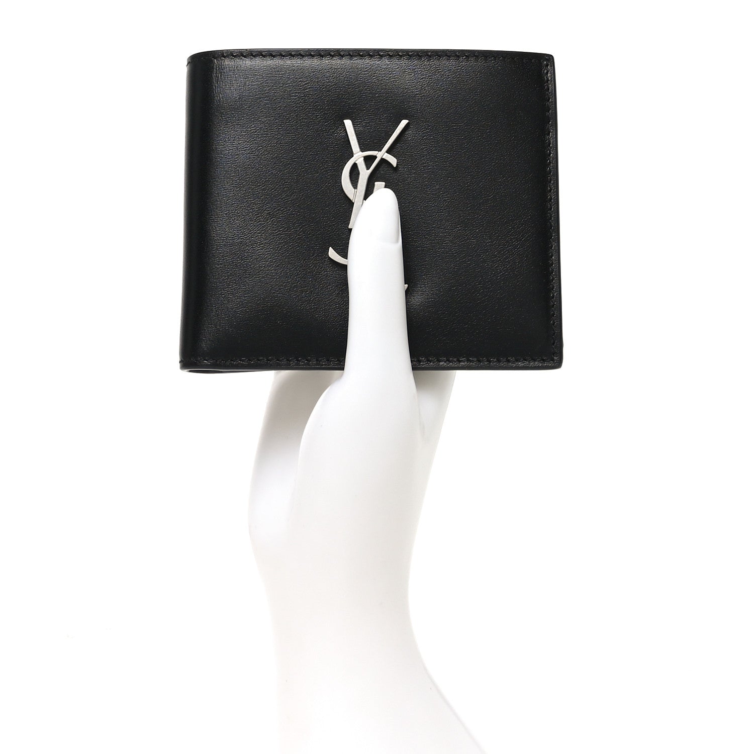 Smooth Calfskin Monogram East West Wallet Black