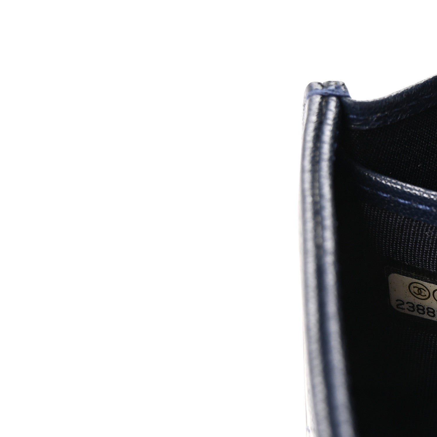 Sheepskin Chevron Quilted Mademoiselle Vintage Flap Wallet Navy