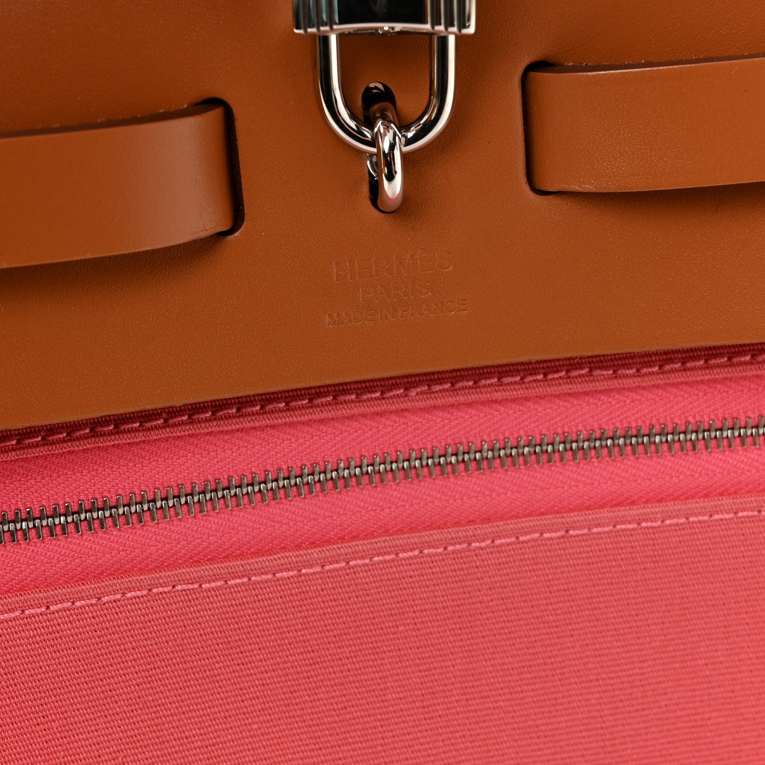 Vache Hunter Toile Herbag Zip 31 PM Rose Azalee Natural