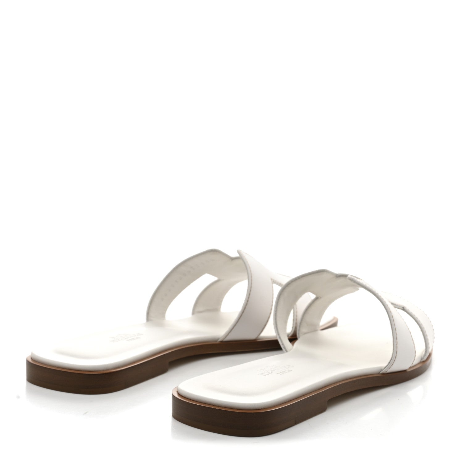 Box Calfskin Oran Sandals 39 White