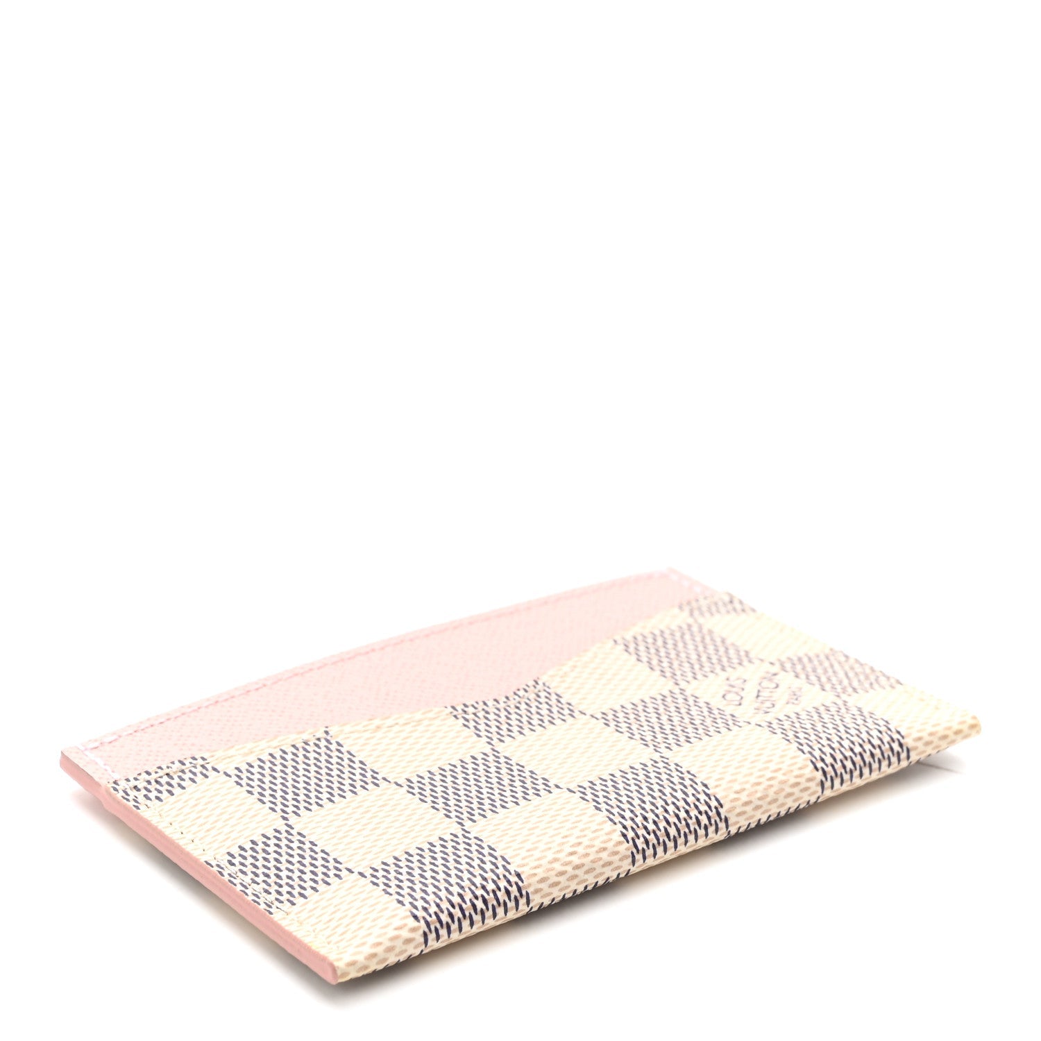 Damier Azur Daily Card Holder Rose Ballerine