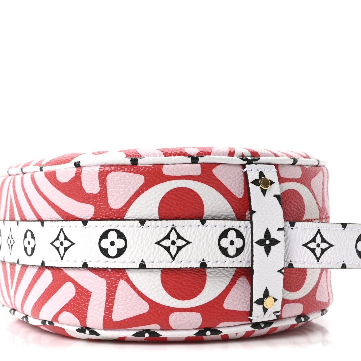 Monogram Giant Crafty Boite Chapeau Souple PM Rouge Rose Creme