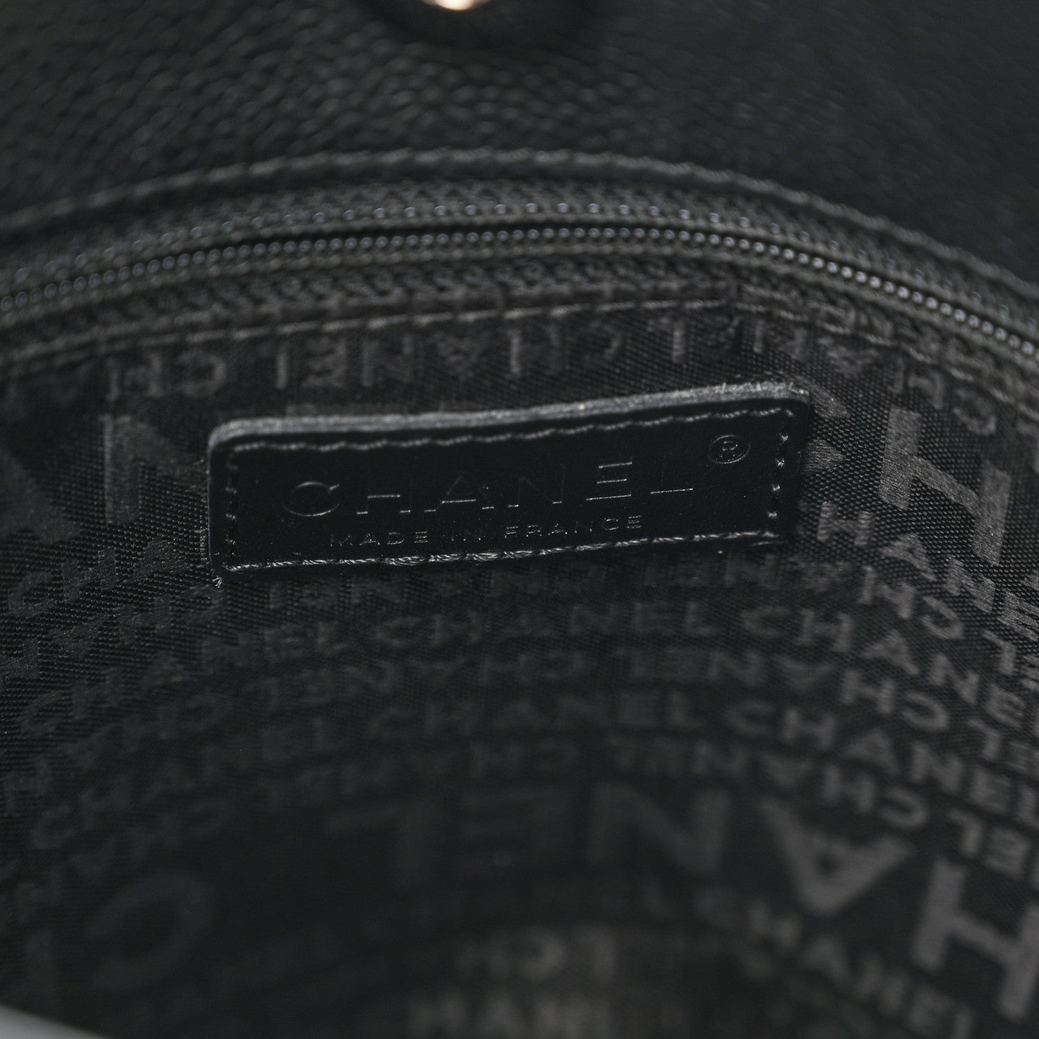 Caviar Square Stitched Tote Black