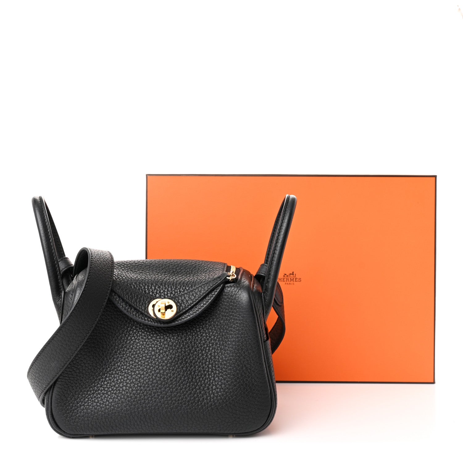 Taurillon Clemence Mini Lindy 20 Black