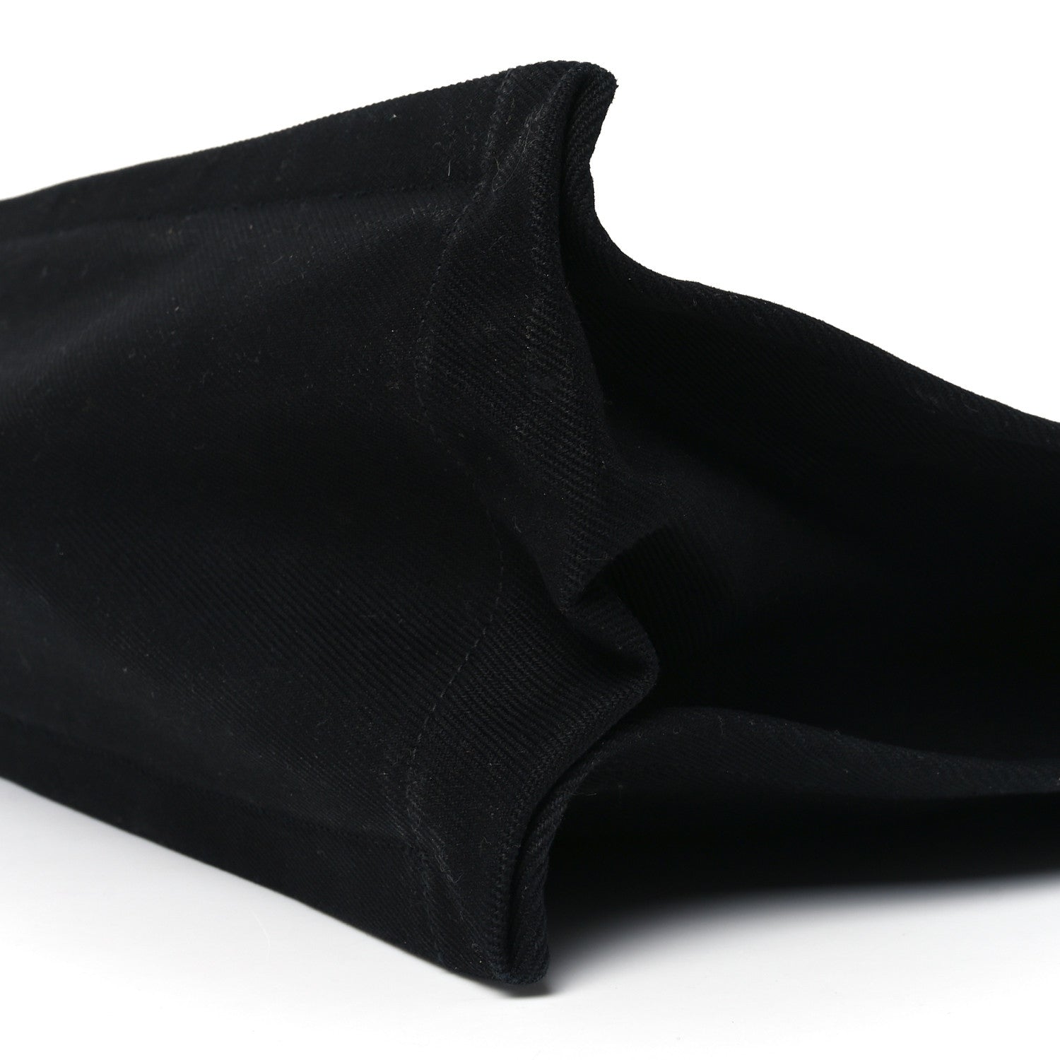 Linen Calfskin Rive Gauche Tote Black