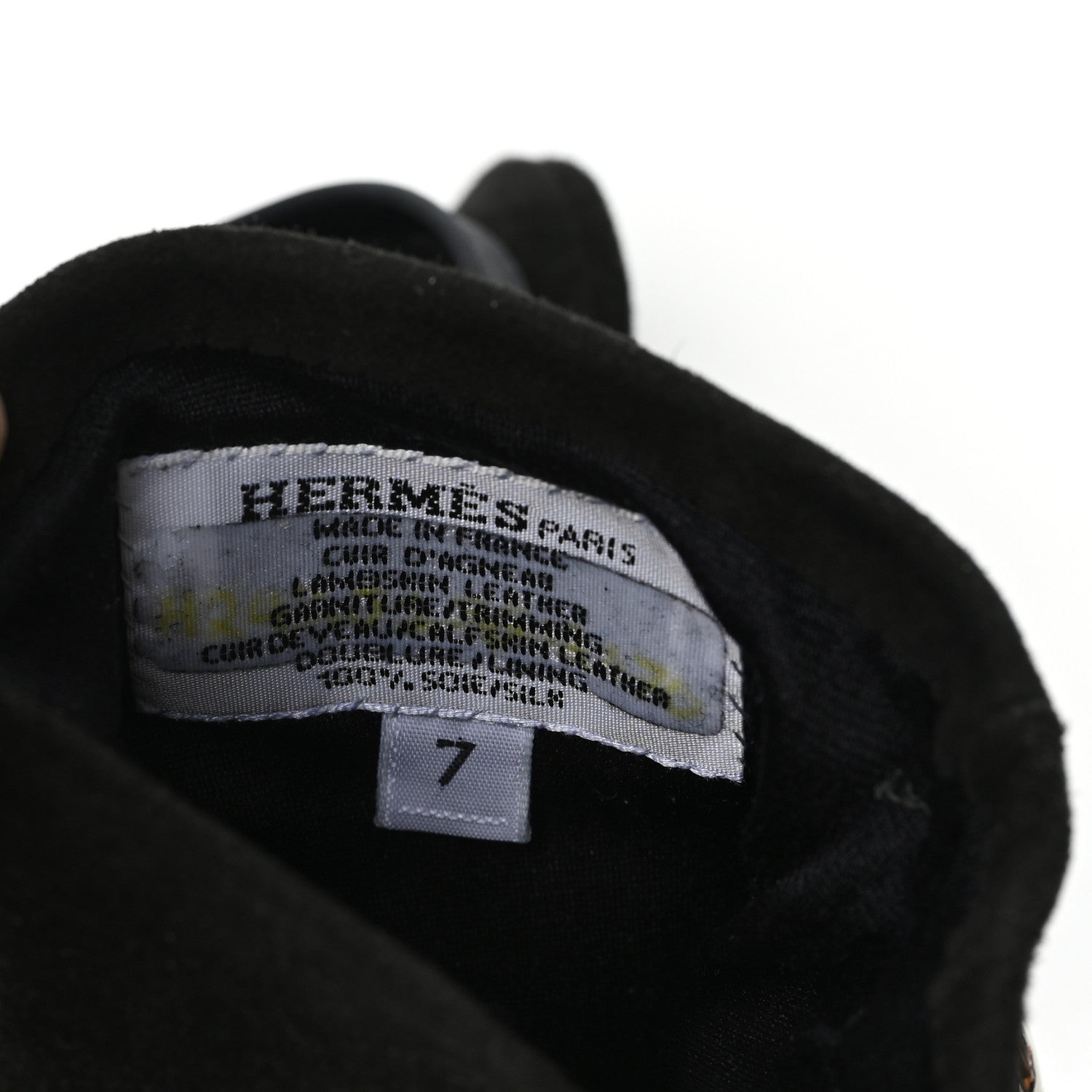 Suede Lambskin Swift Jade Kelly Lock Gloves Black
