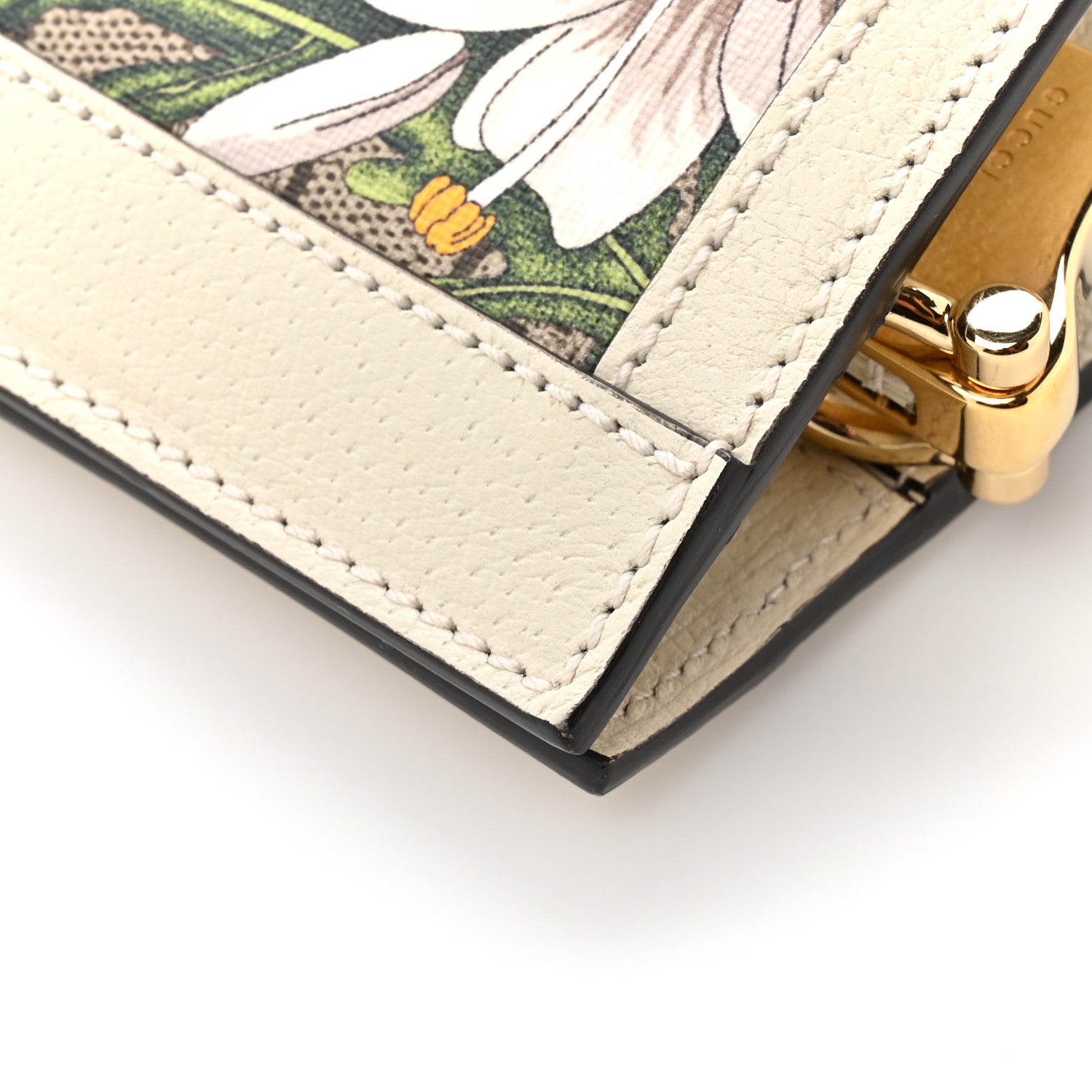 GG Supreme Monogram Flora Web Small Ophidia Chain Shoulder Bag White