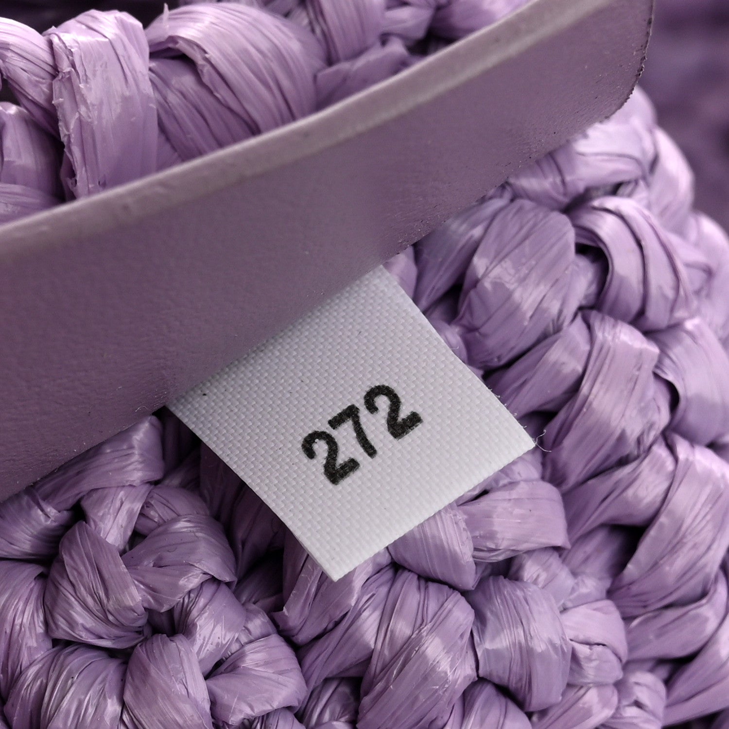 Yarn Raffia Effect Crochet Logo Embroidered Tote Bag Lilium