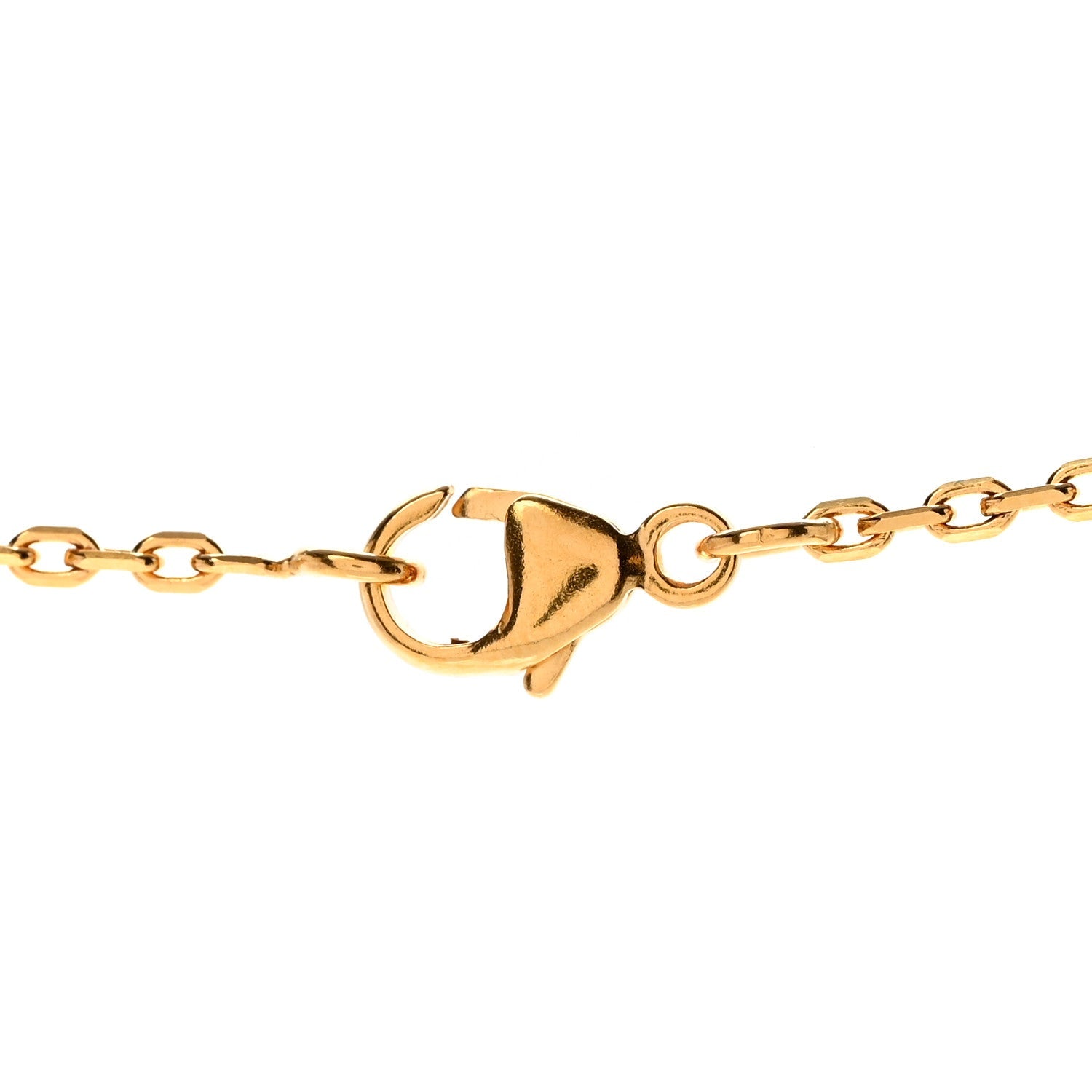 Lacquered Gold Mini Pop H Pendant Necklace Black