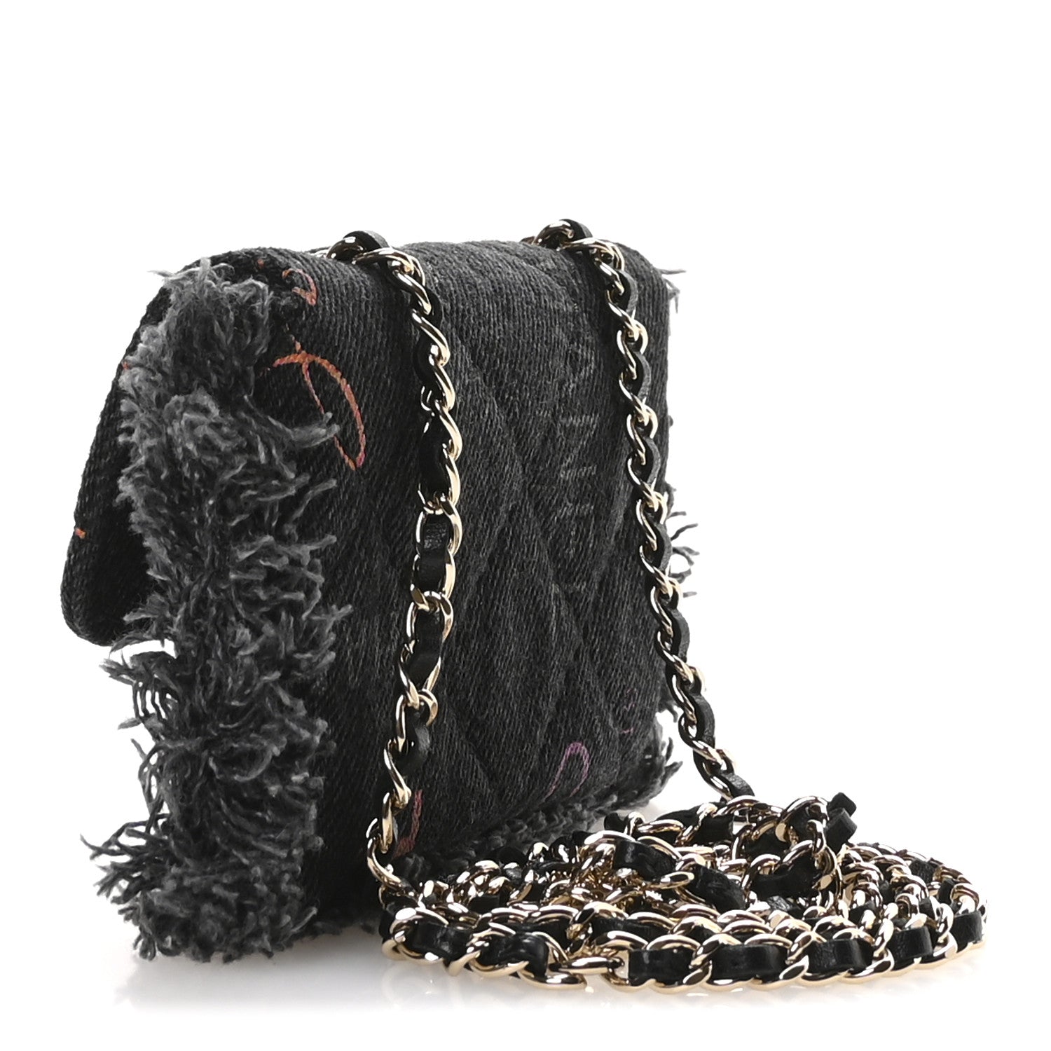 Denim Quilted Denim Mood Belt Bag Black Multicolor
