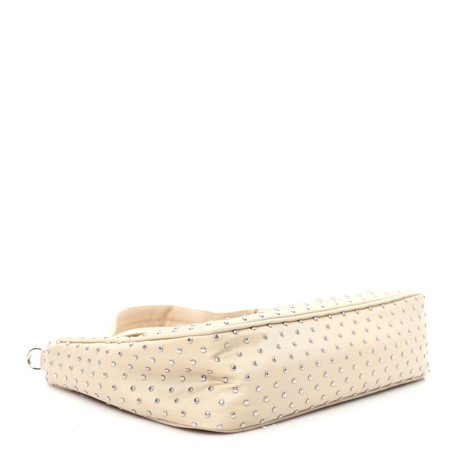 Tessuto Nylon Studded Mini Re-Edition Bag Deserto
