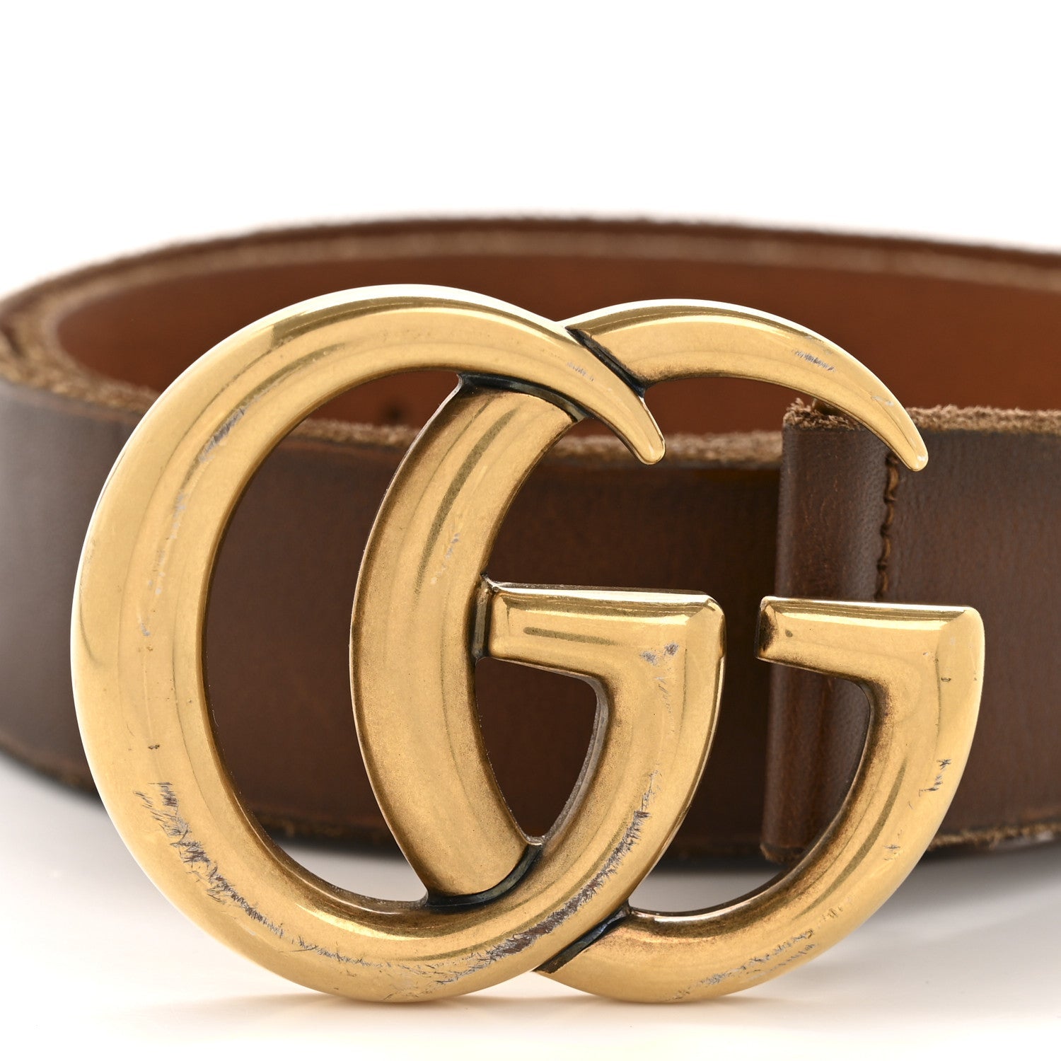 Faded Calfskin Double G 40mm Belt 85 34 Cuir