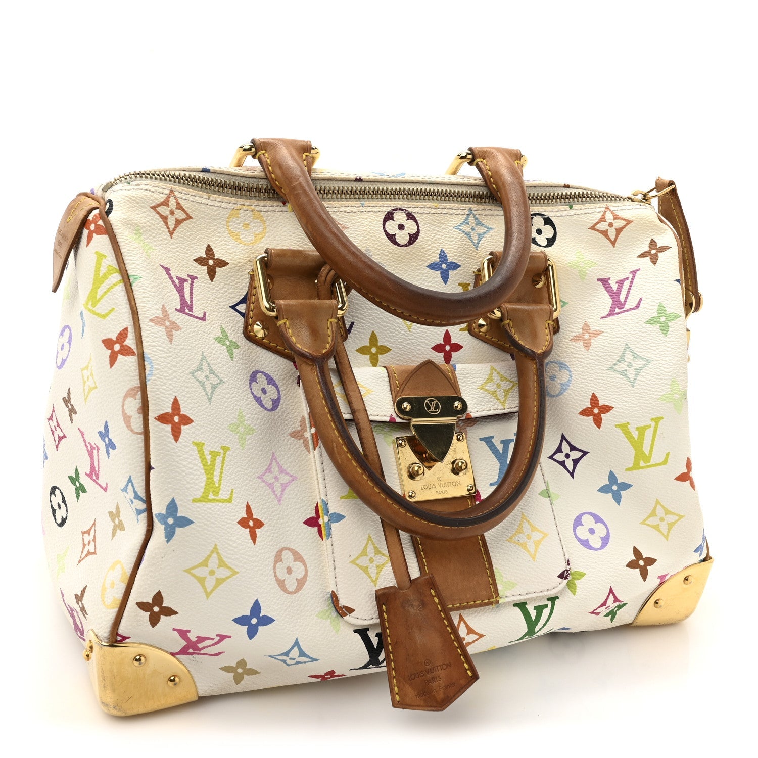 Monogram Multicolor Speedy 30 White