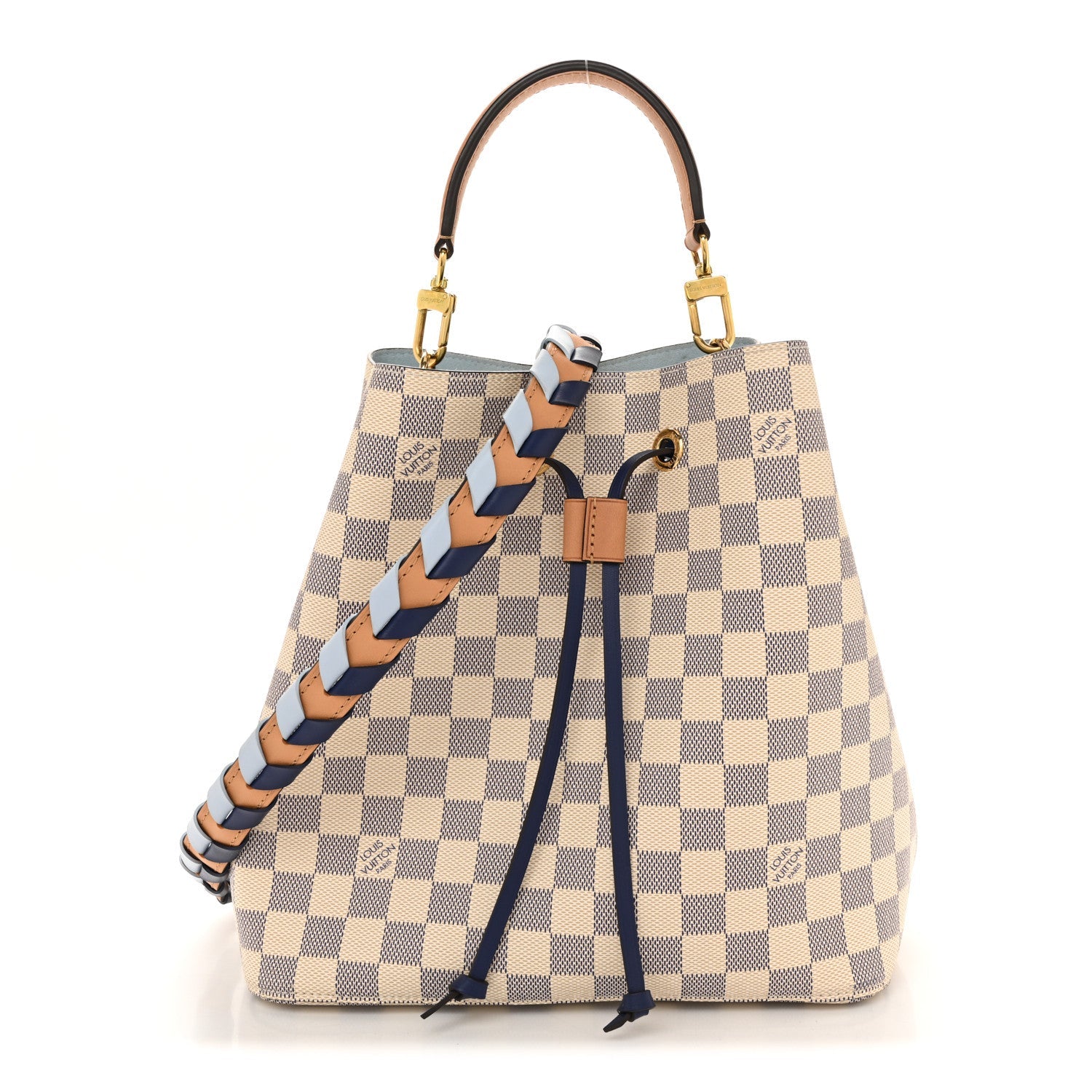 Damier Azur Braided Neonoe MM Blue