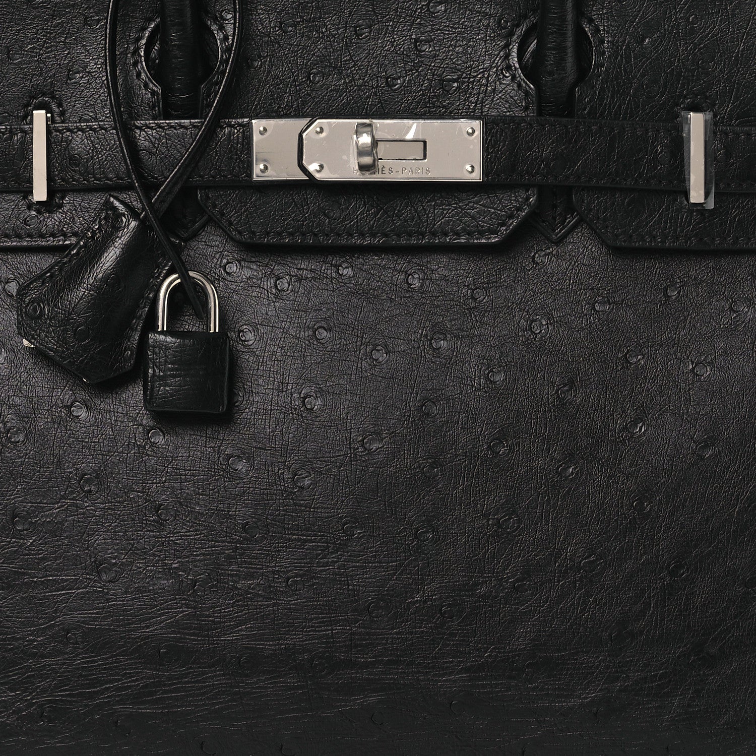 Ostrich Birkin 30 Black
