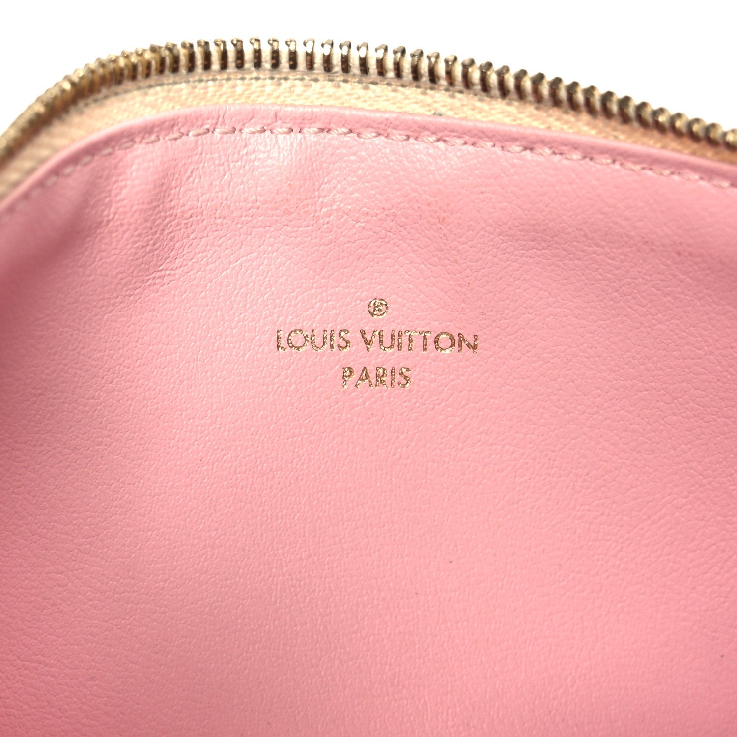 Damier Azur Pochette Felicie Chain Wallet Rose Ballerine