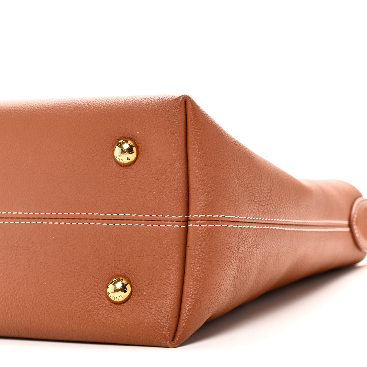 Grained Calfskin Low Key Hobo PM Cognac