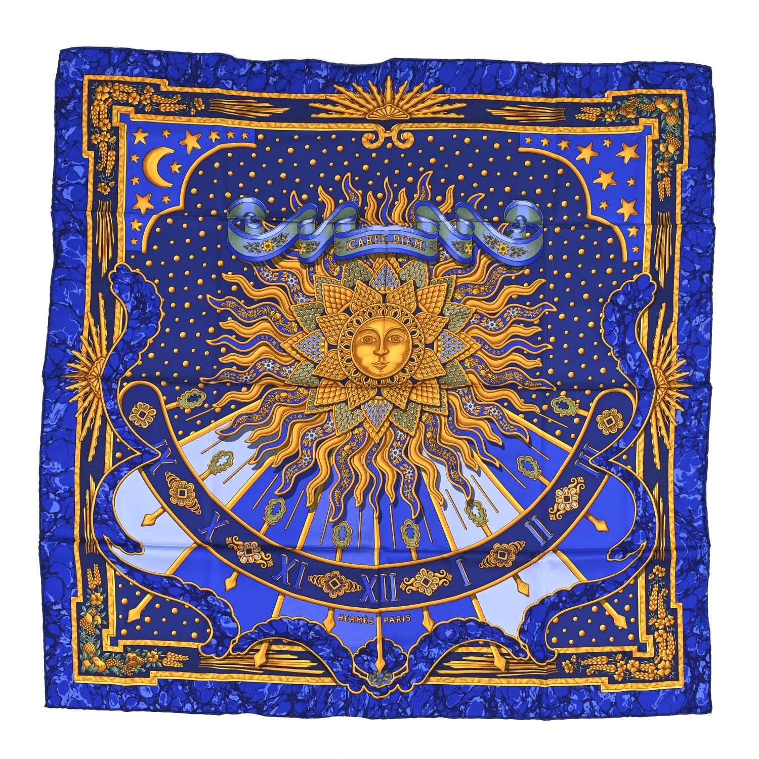 Silk Carpe Diem Scarf 90