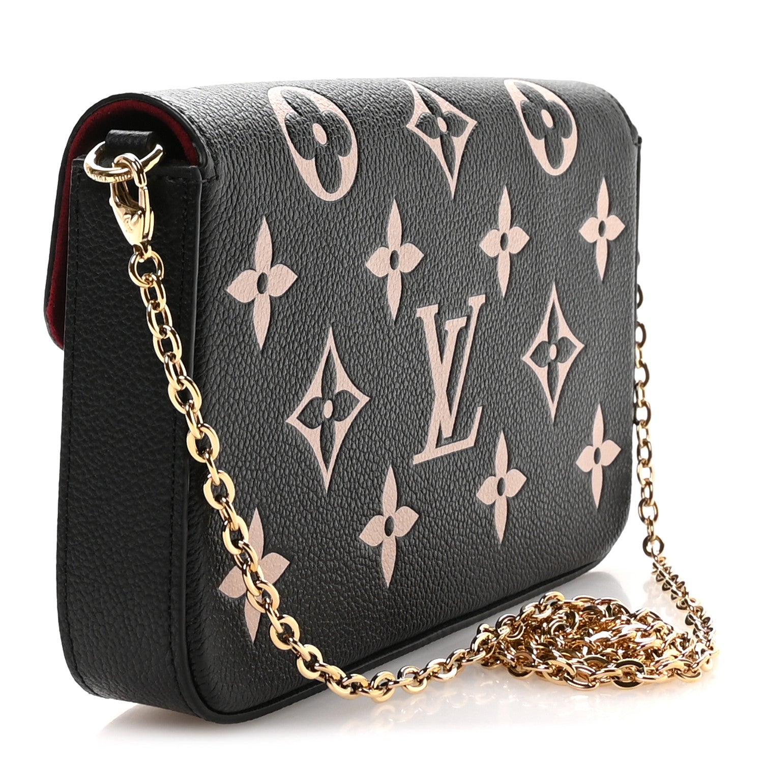 Empreinte Monogram Giant Felicie Pochette Black Beige