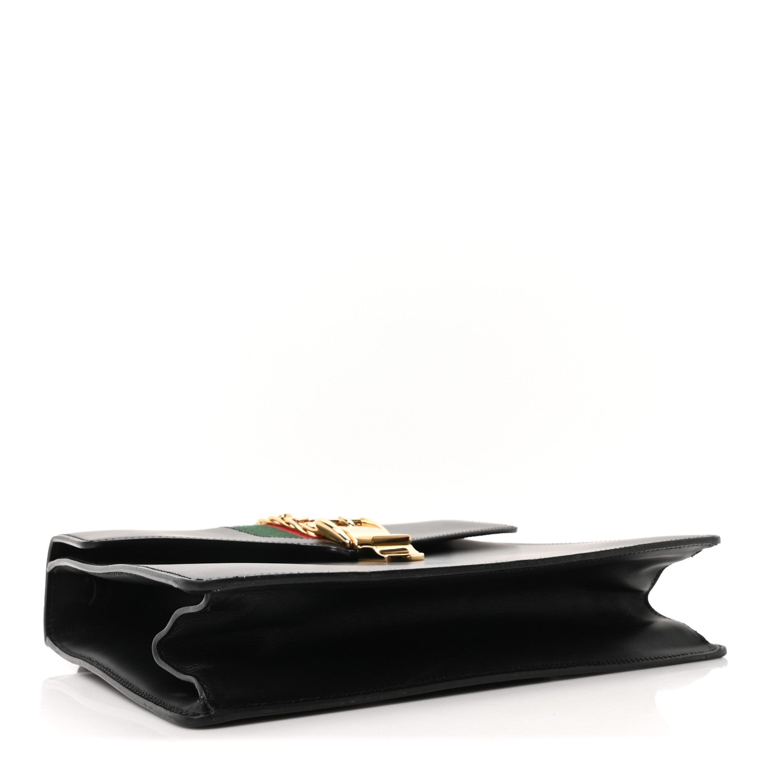 Calfskin Medium Sylvie Top Handle Bag Black