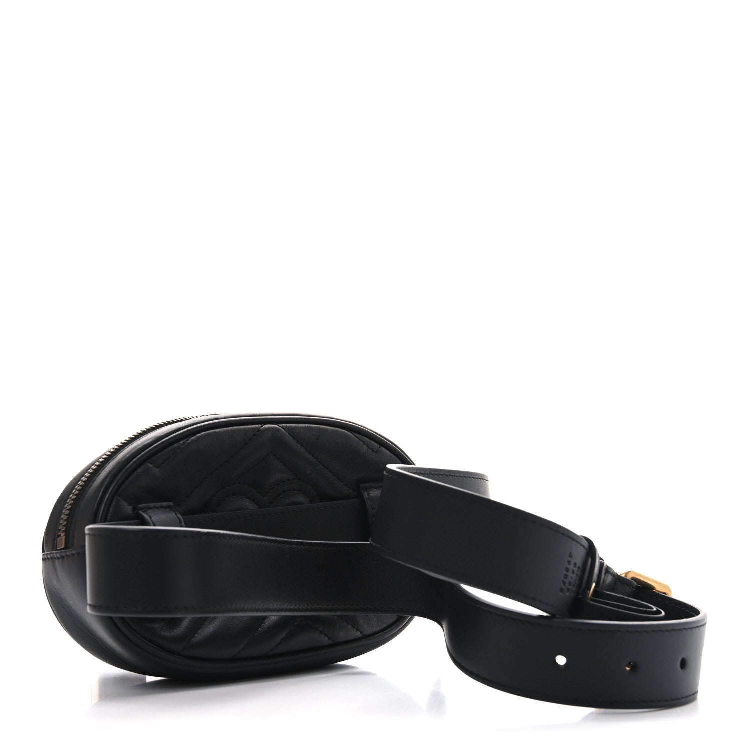 Calfskin Matelasse GG Marmont Belt Bag 95 38 Black