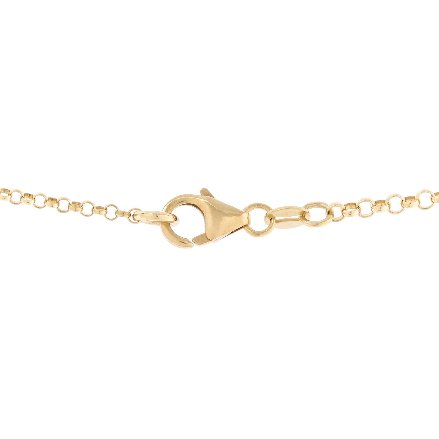 18K Yellow Gold Diamond Wholeness Small Mixed Belcher Chain Necklace