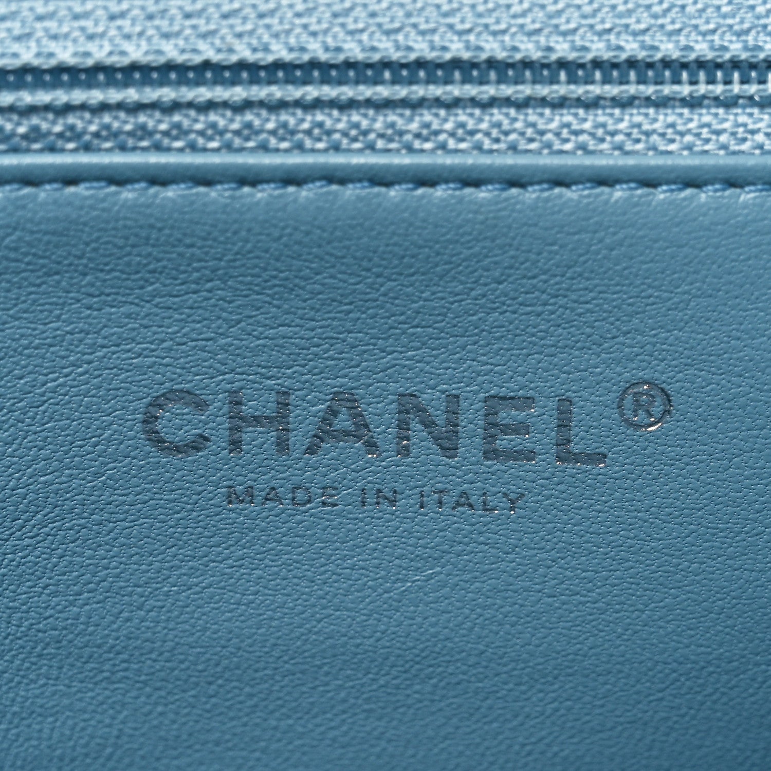 Sequin Large Waterfall Flap Light Blue