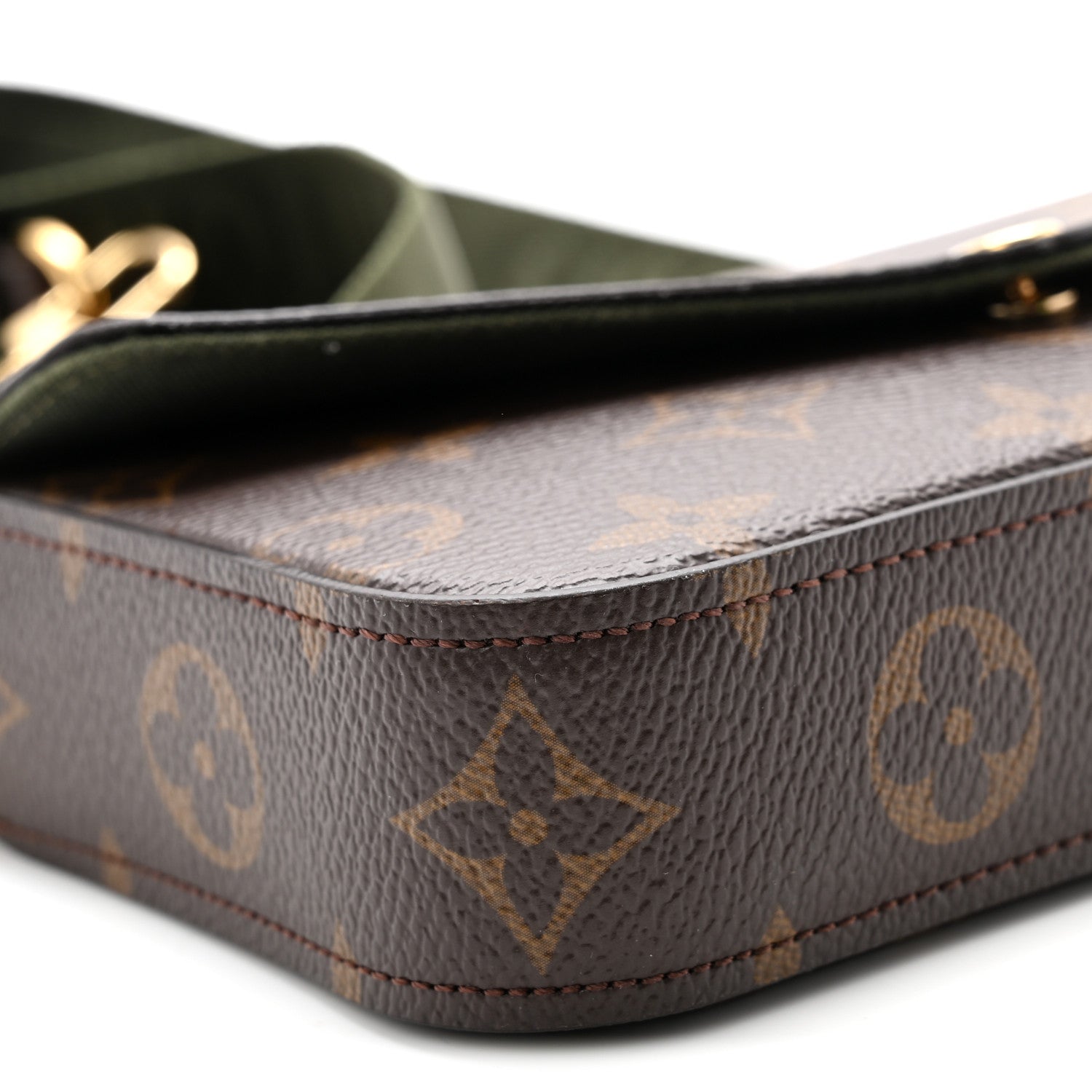 Monogram Felicie Strap & Go Kaki