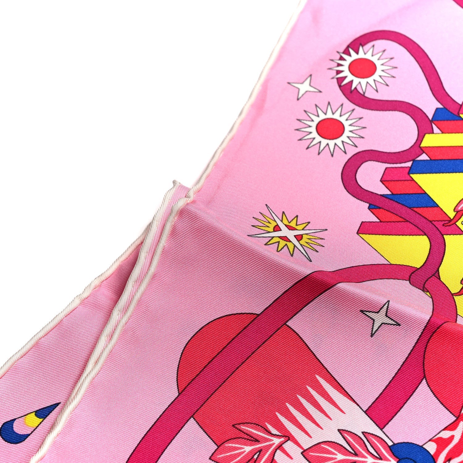 Silk Woof Woof Scarf 90 Rose