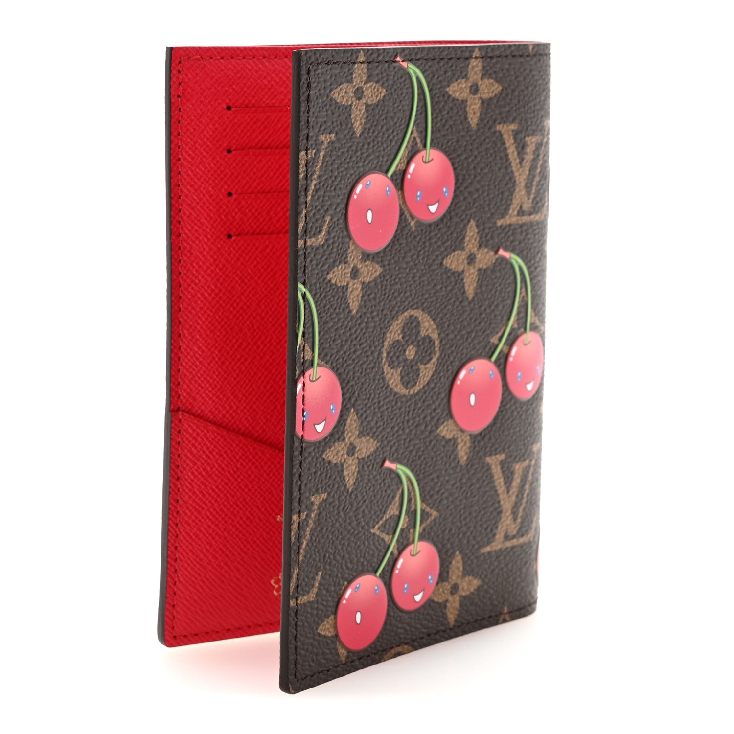 LV X TM Monogram Cerises Passport Cover