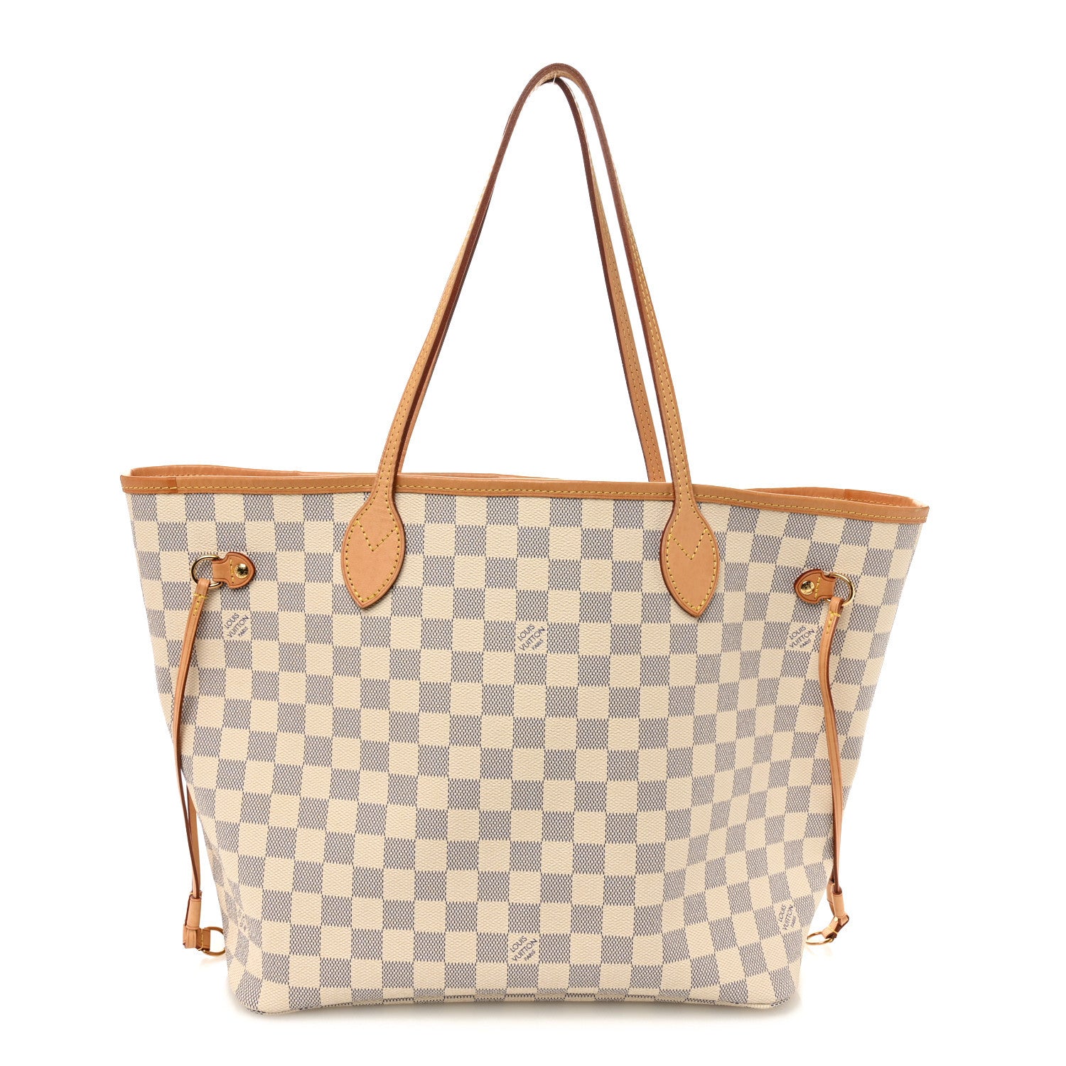 Damier Azur Neo Neverfull MM Rose Ballerine