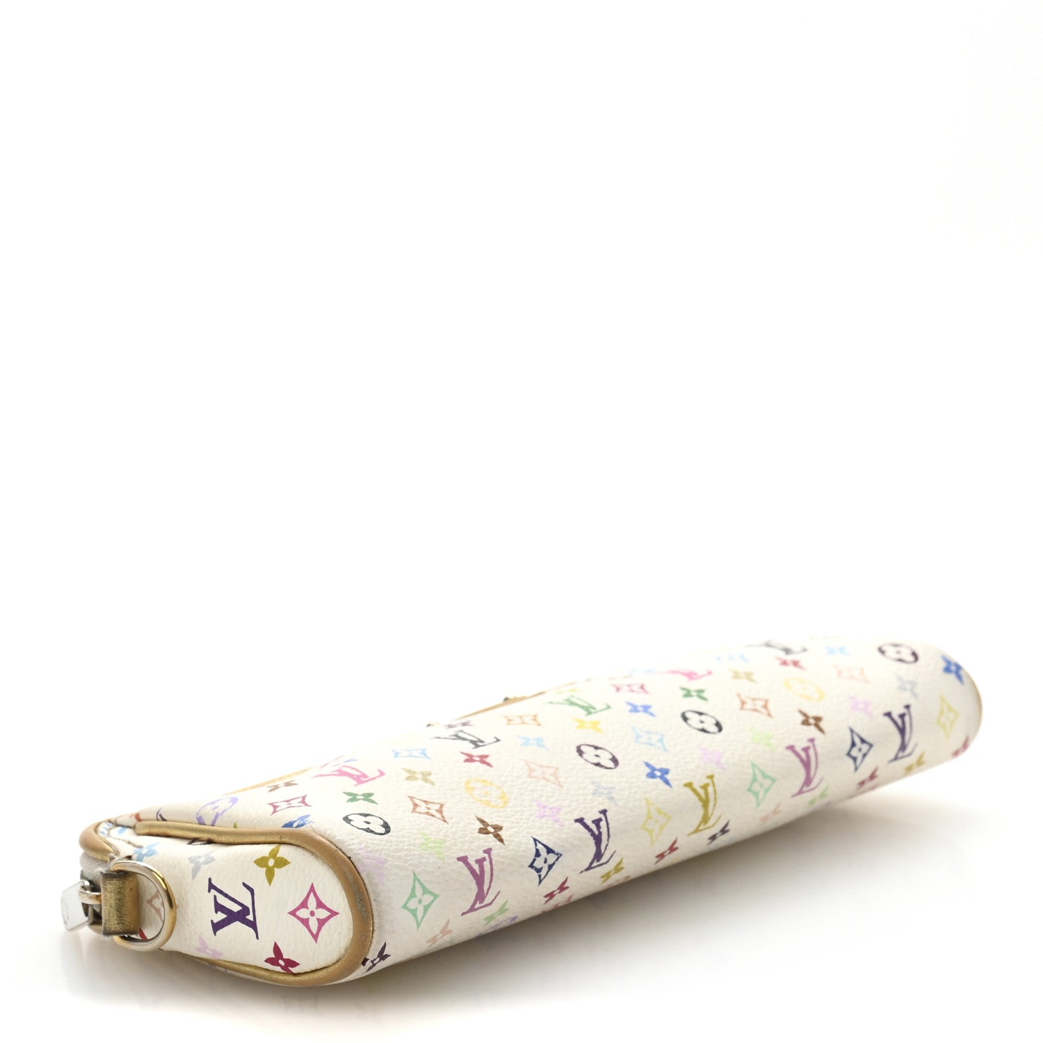 Monogram Multicolor Kate Clutch White