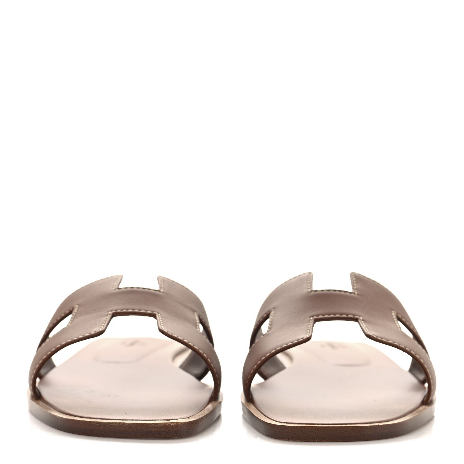 Box Calfskin Oran Sandals 38 Gold