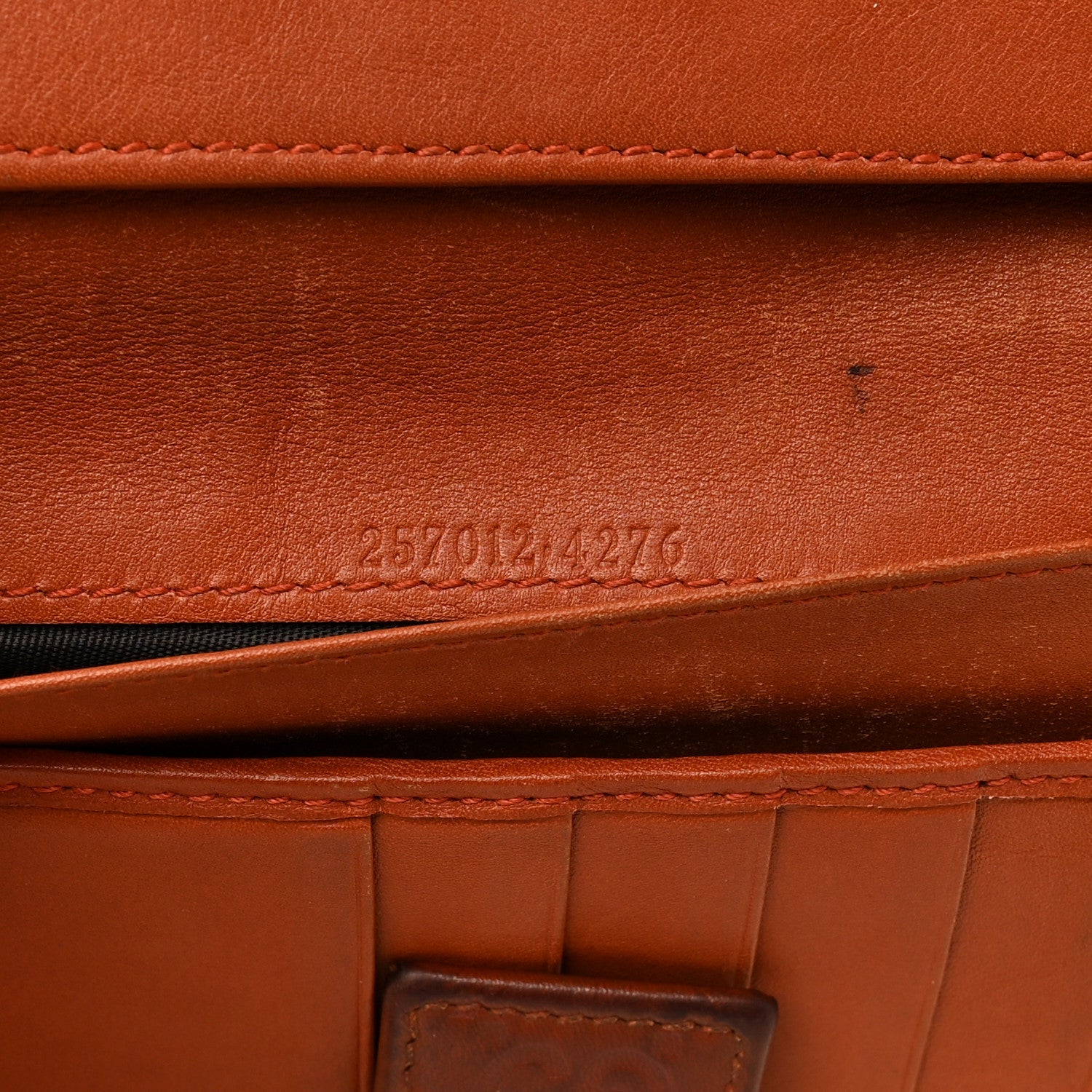 Guccissima Signature Dice Continental Wallet Orange