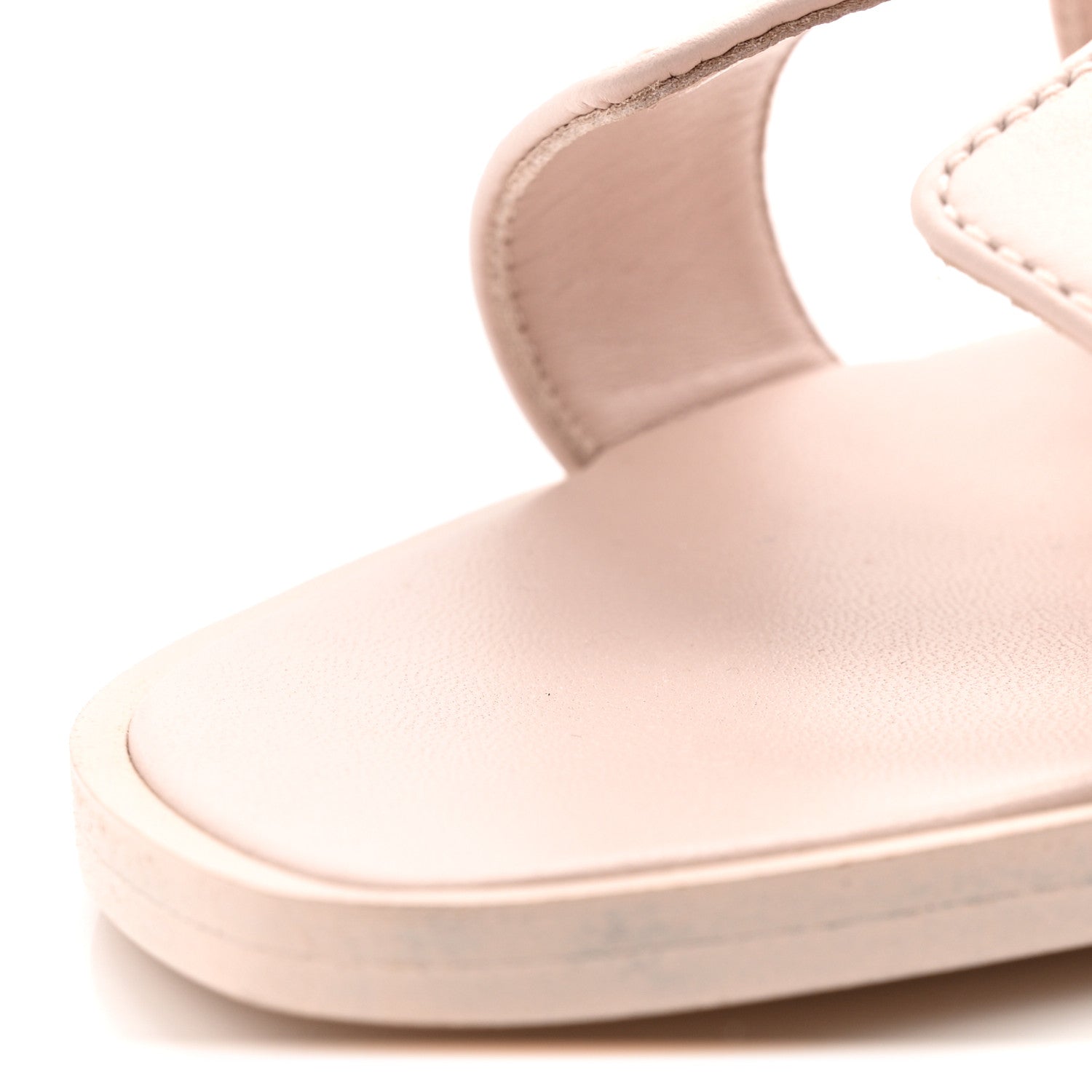 Box Calfskin Oran Sandals 37.5 Rose Pale