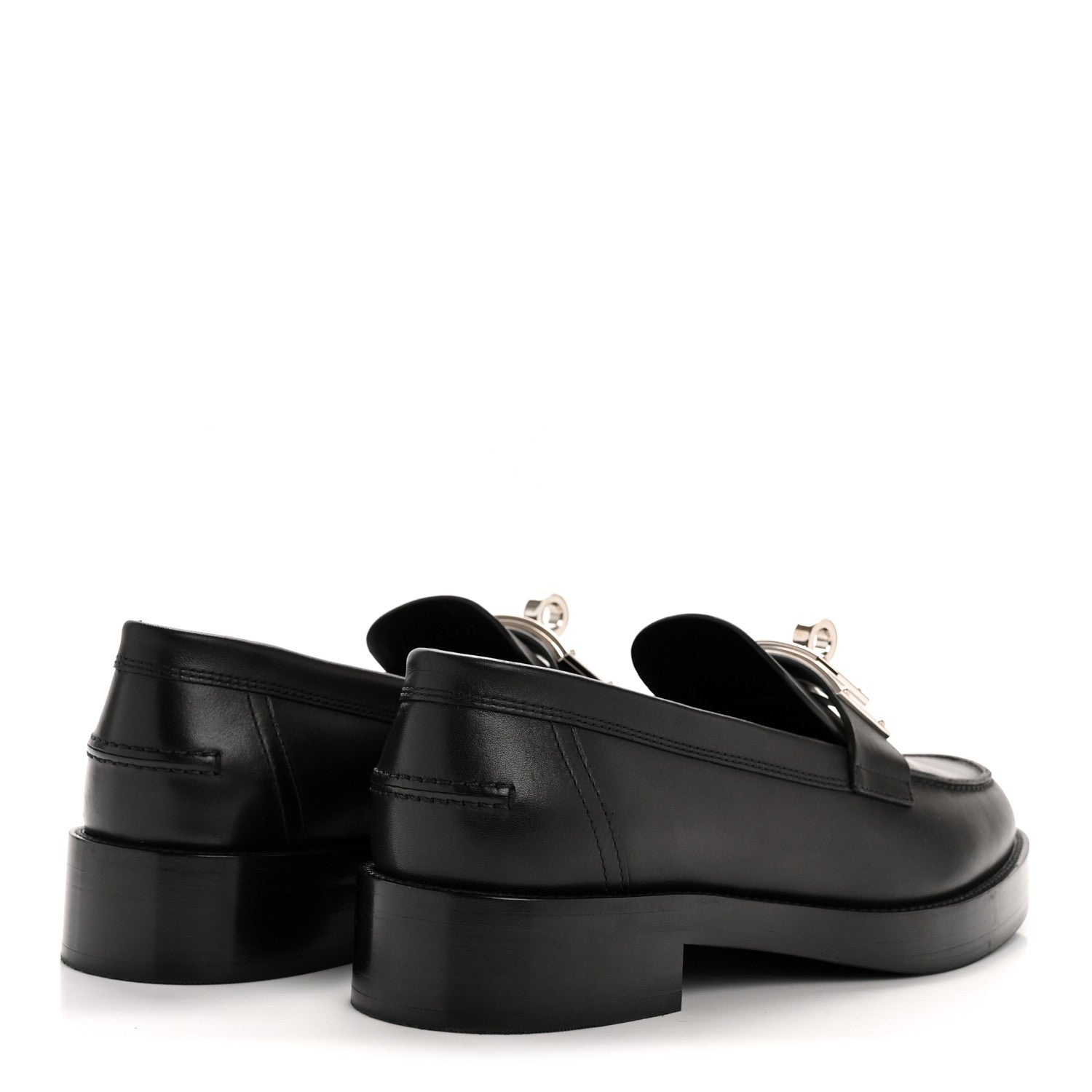 Calfskin Womens Hot Loafer 40 Black