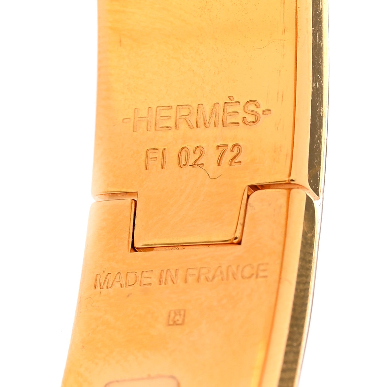 Enamel Narrow Clic Clac H Bracelet PM Orange Fruite