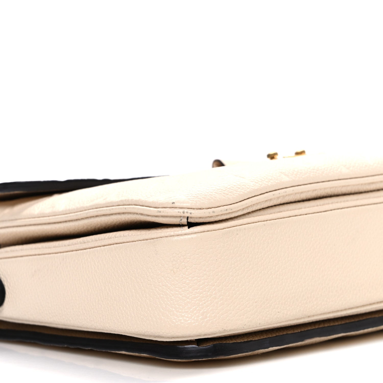 Empreinte Braided Pochette Metis Creme Beige Caramel