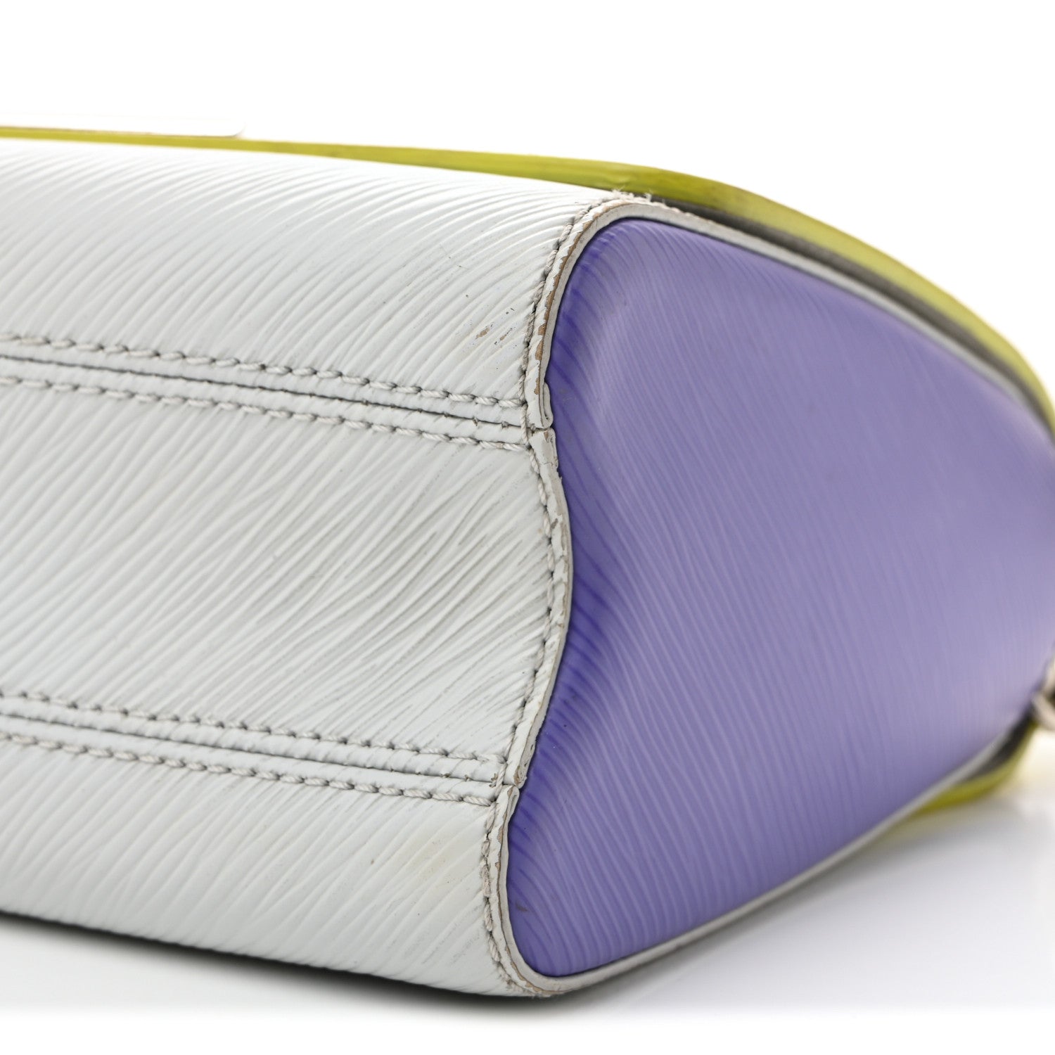 Epi Twist Shoulder Bag MM Purple Yellow Grey