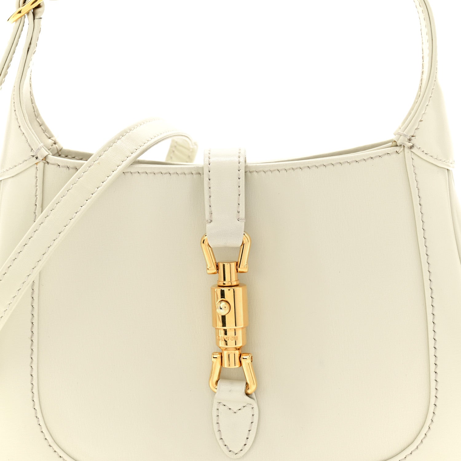 Boarded Dyana Lux Calfskin Mini Jackie 1961 Hobo Mystic White