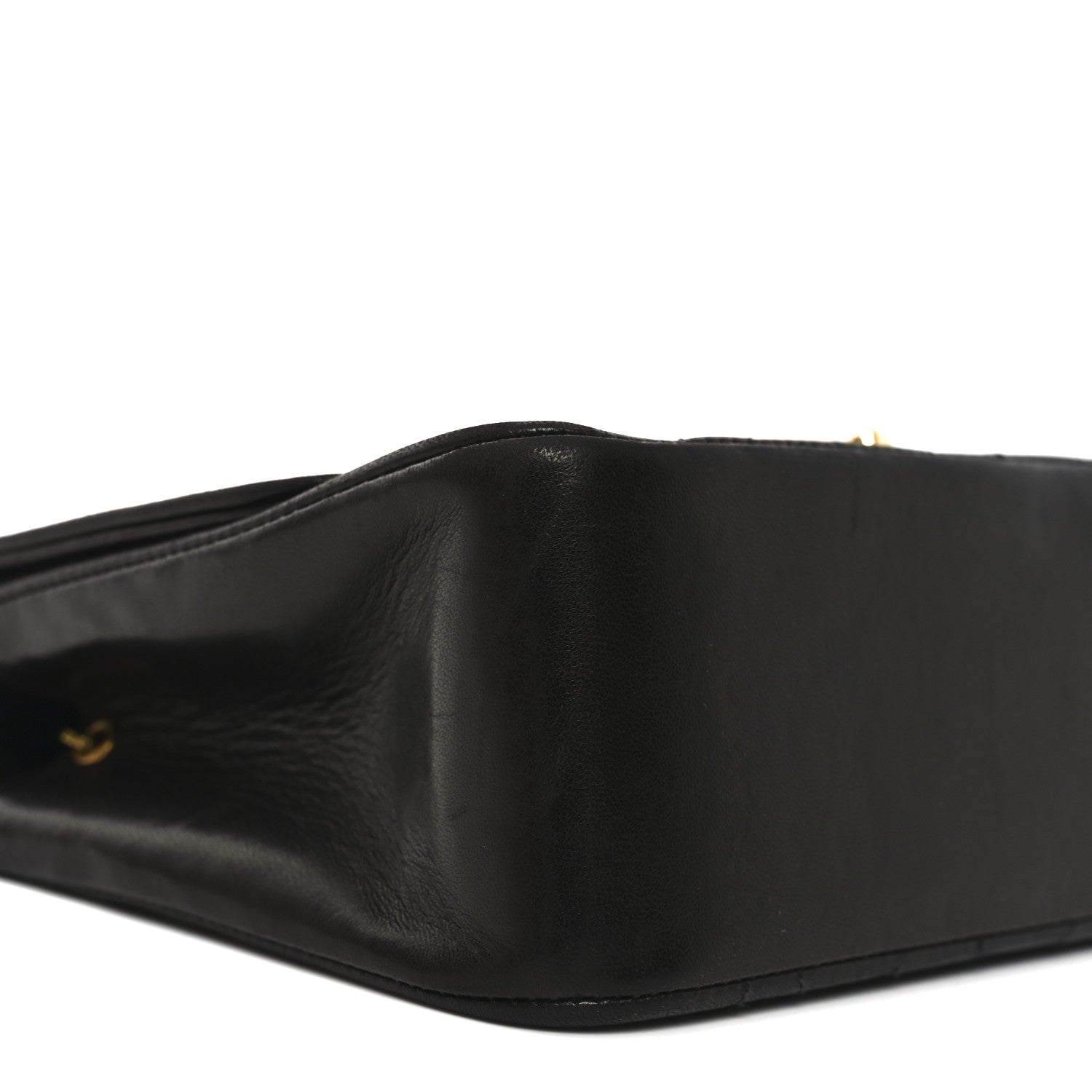 Lambskin Quilted Small Single Flap Black