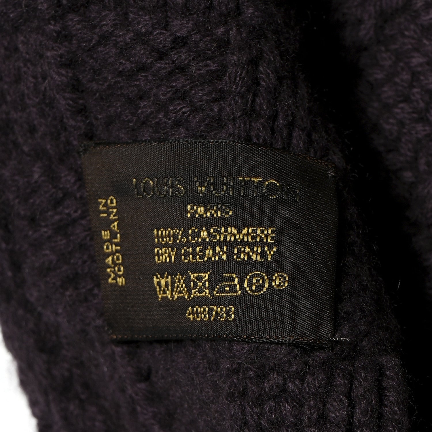 Cashmere Damier Helsinki Scarf Purple