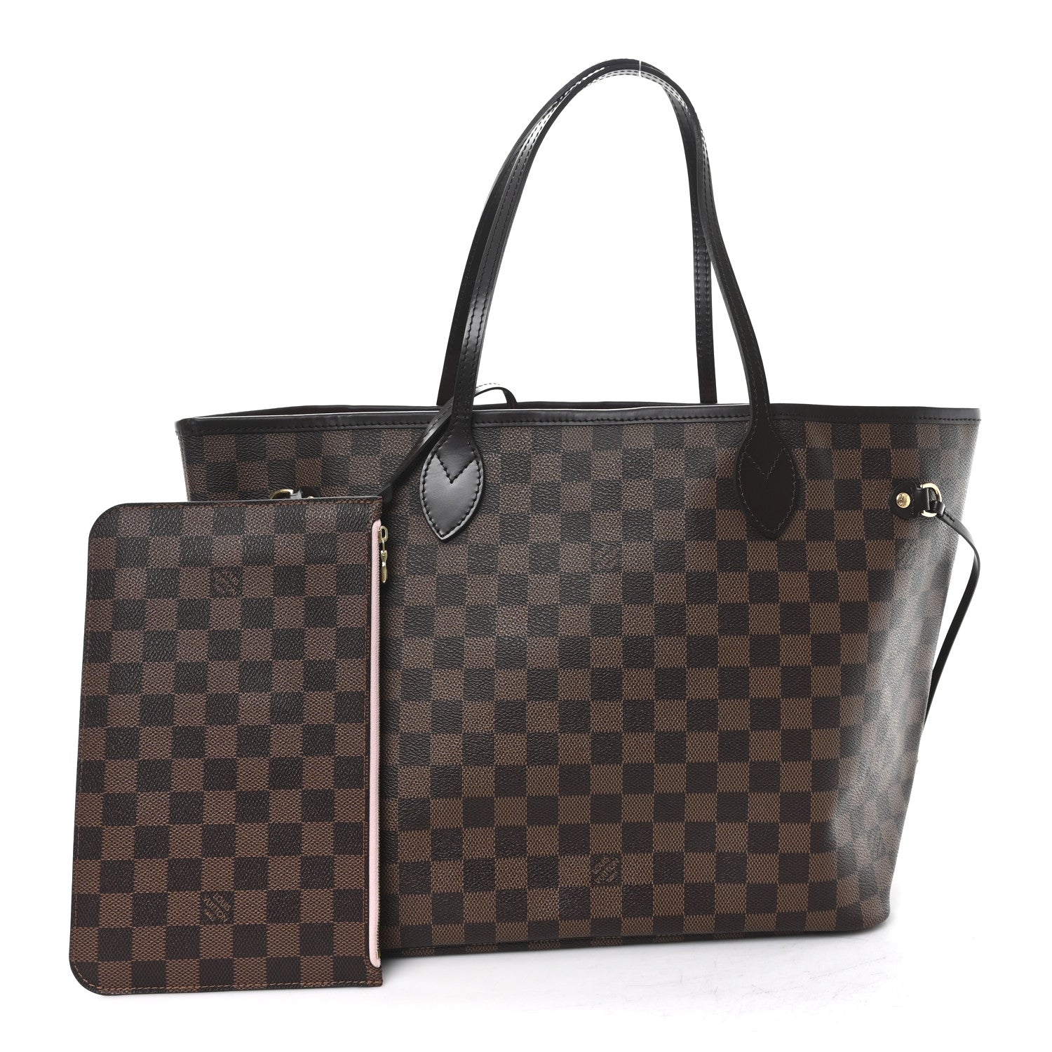 Damier Ebene Neo Neverfull MM Rose Ballerine
