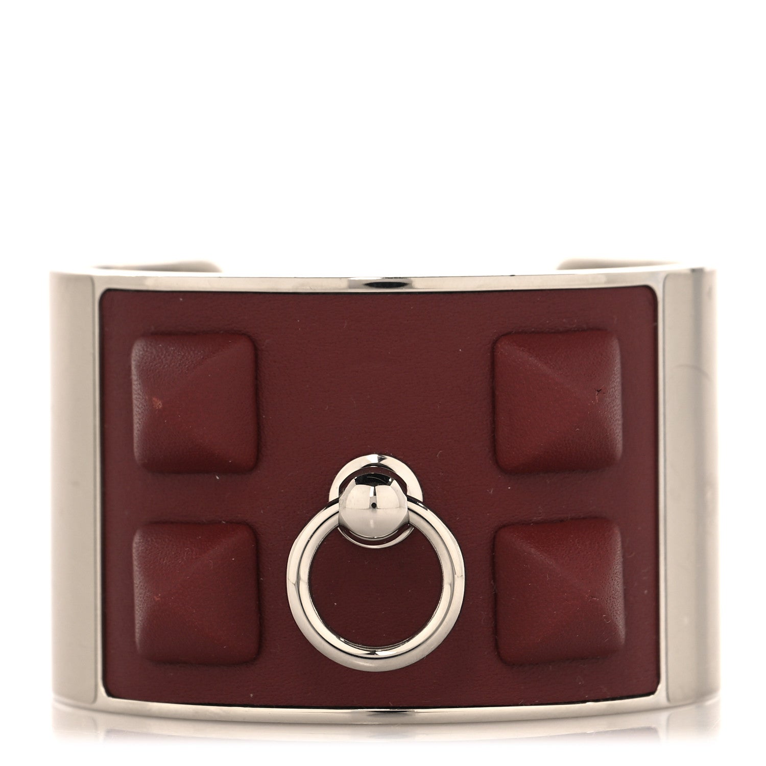 Swift Collier De Chien Medor Gaine Cuff Bracelet T2 Rouge H