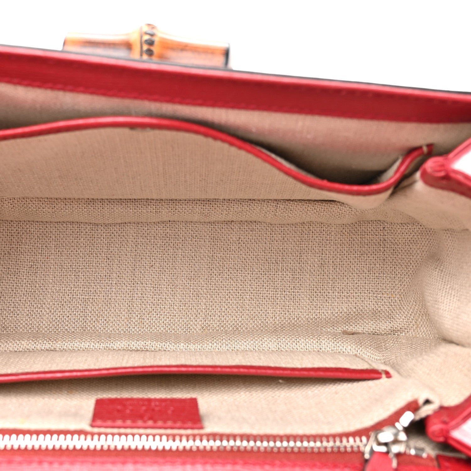Shangai Calfskin Small Classic Bamboo Top Handle Bag Romantic Cerise