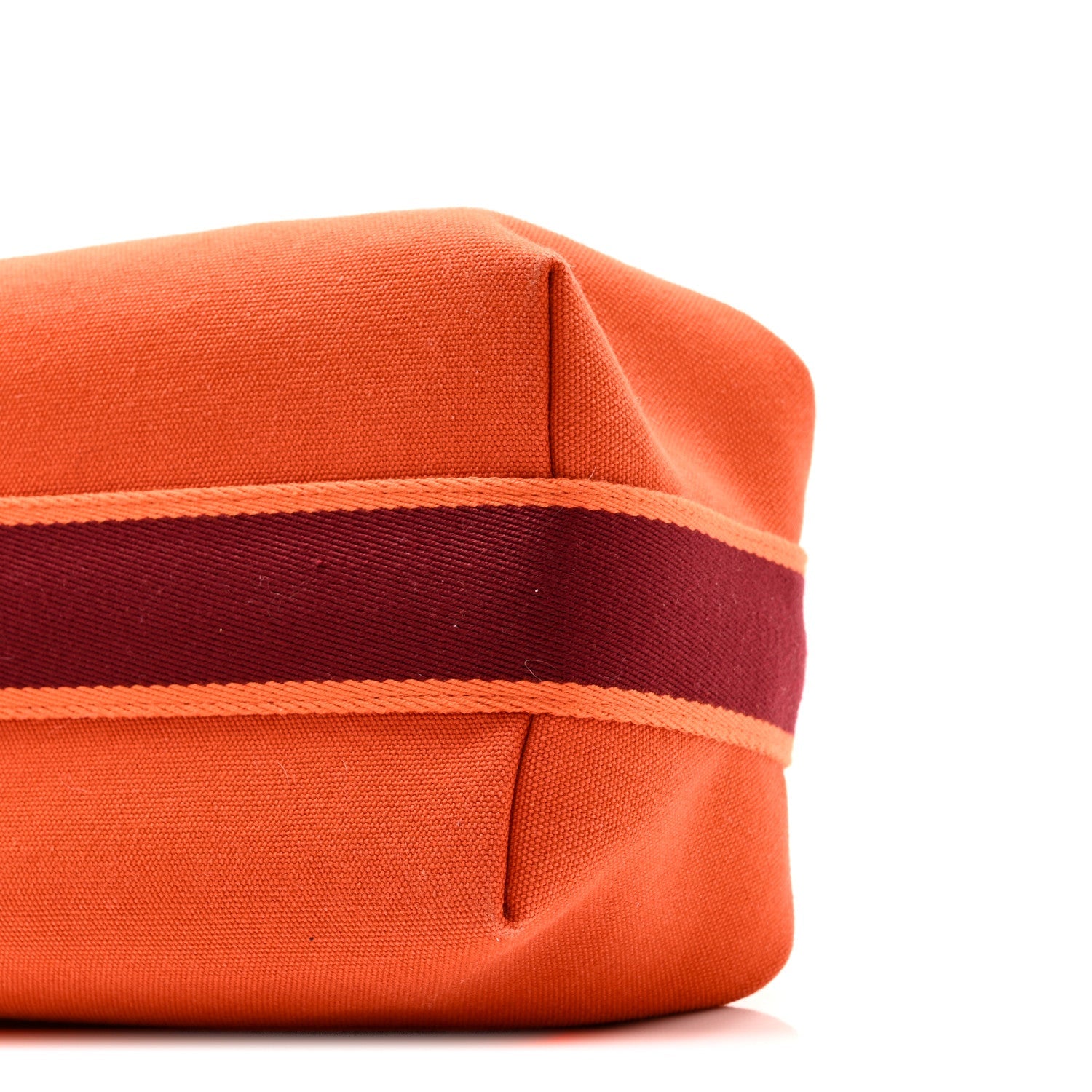 Canvas Small Bride-A-Brac Pouch Orange Burgundy