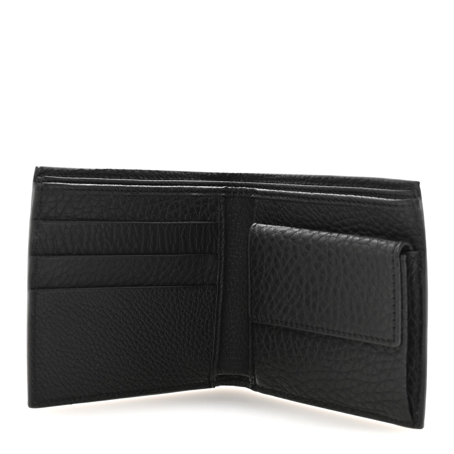 Calfskin Bi-Fold Wallet Black
