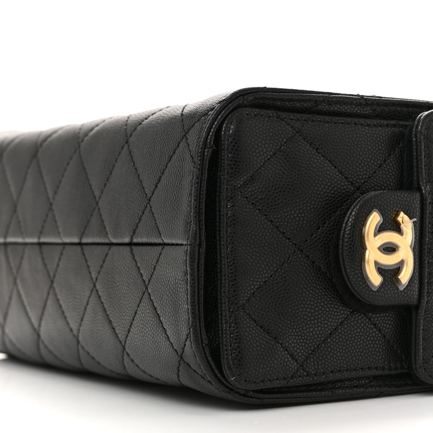 Caviar Quilted Mini Chanel 25 Handbag Black