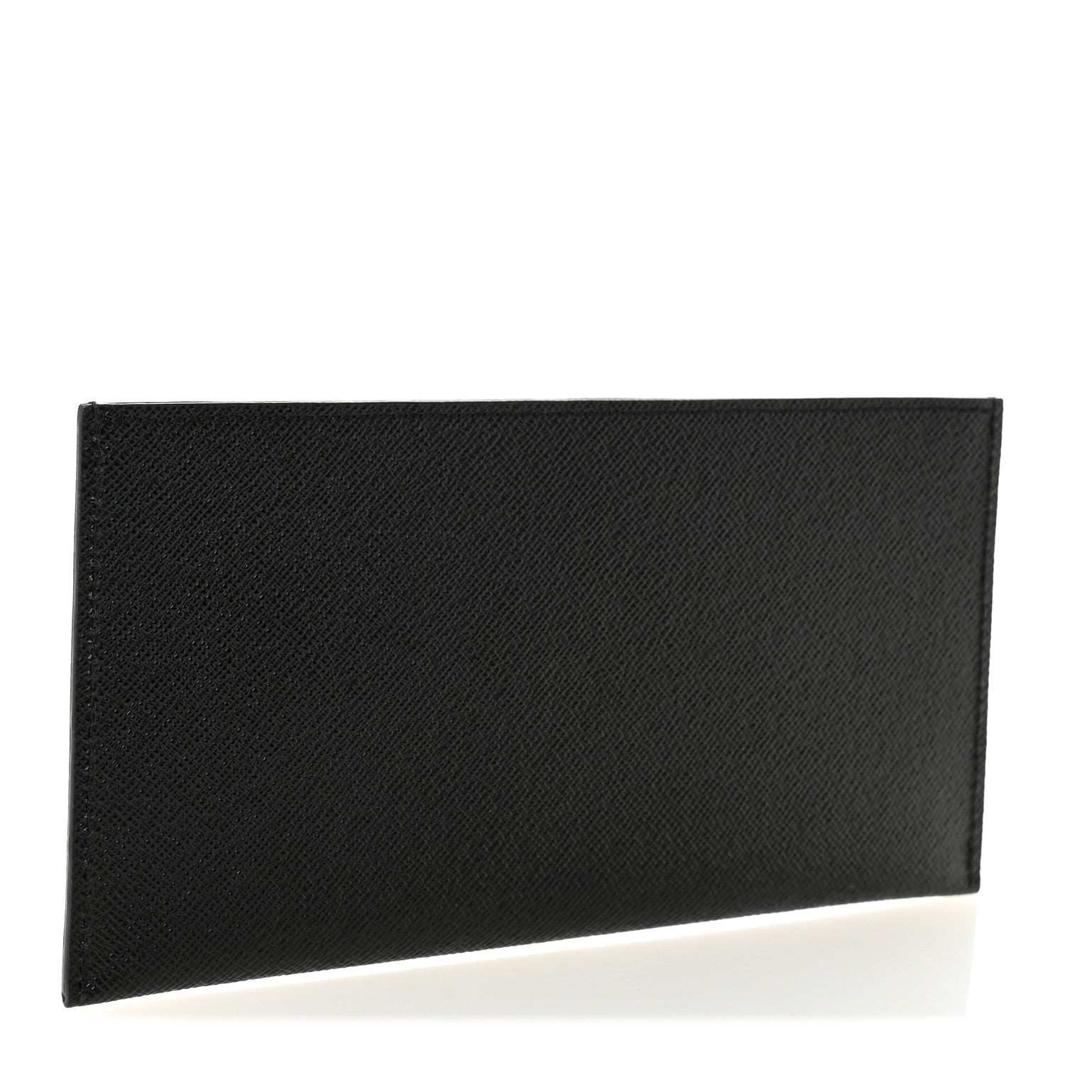 Calfskin Felicie Chain Wallet Card Holder Insert Black