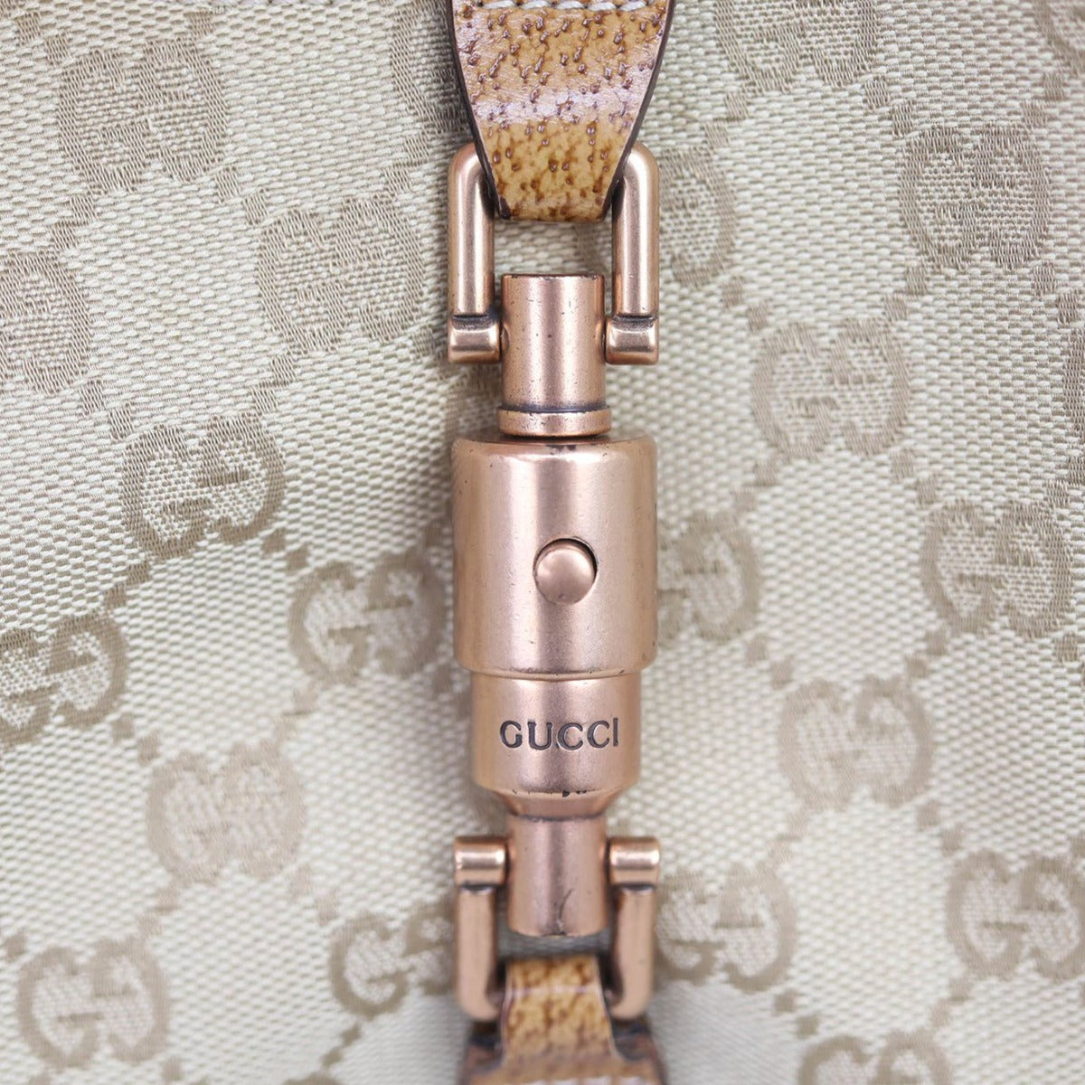 Gucci GG Canvas Jackie Nailhead Tote